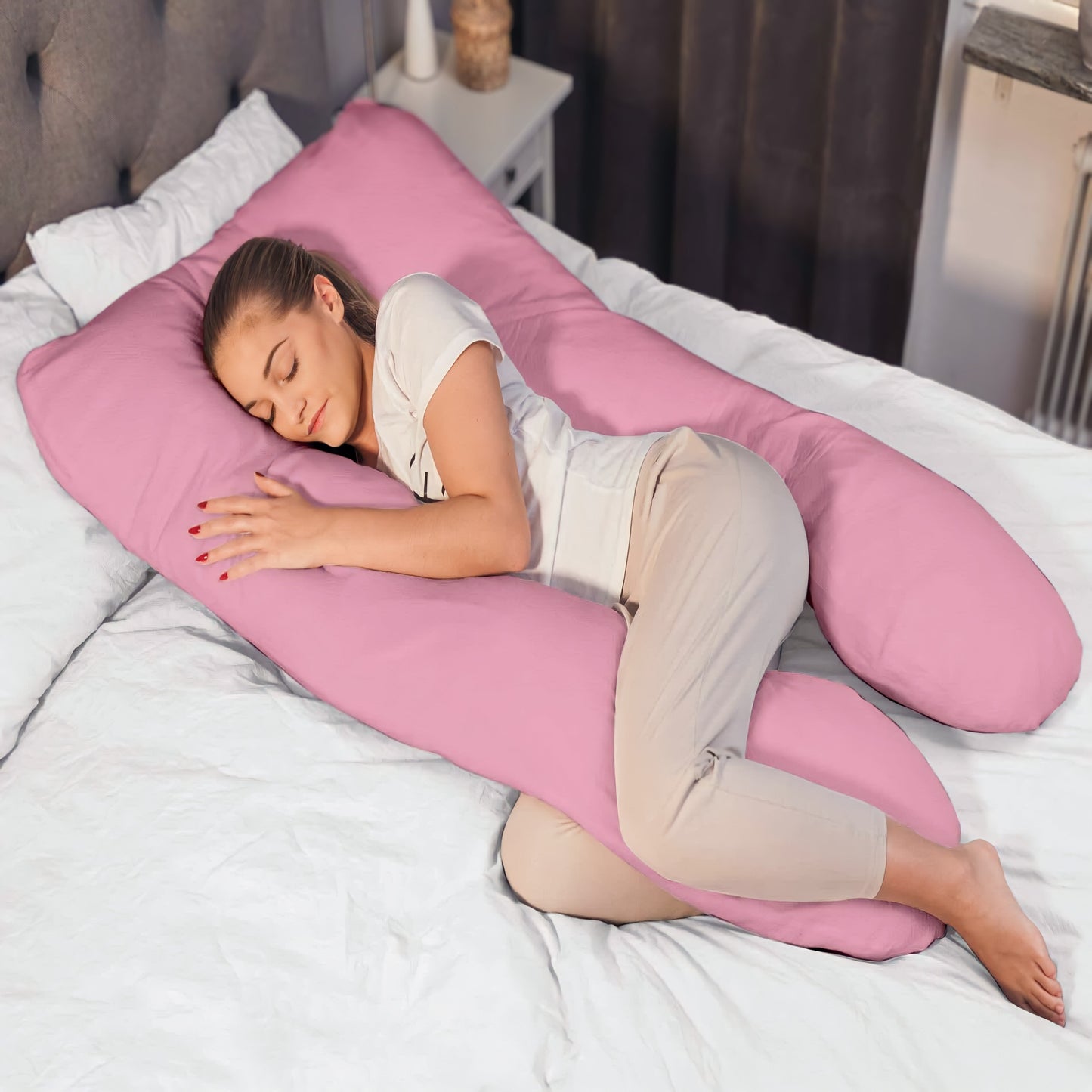 Full Body Pregnancy Pillow UK – U-Shaped Maternity Support