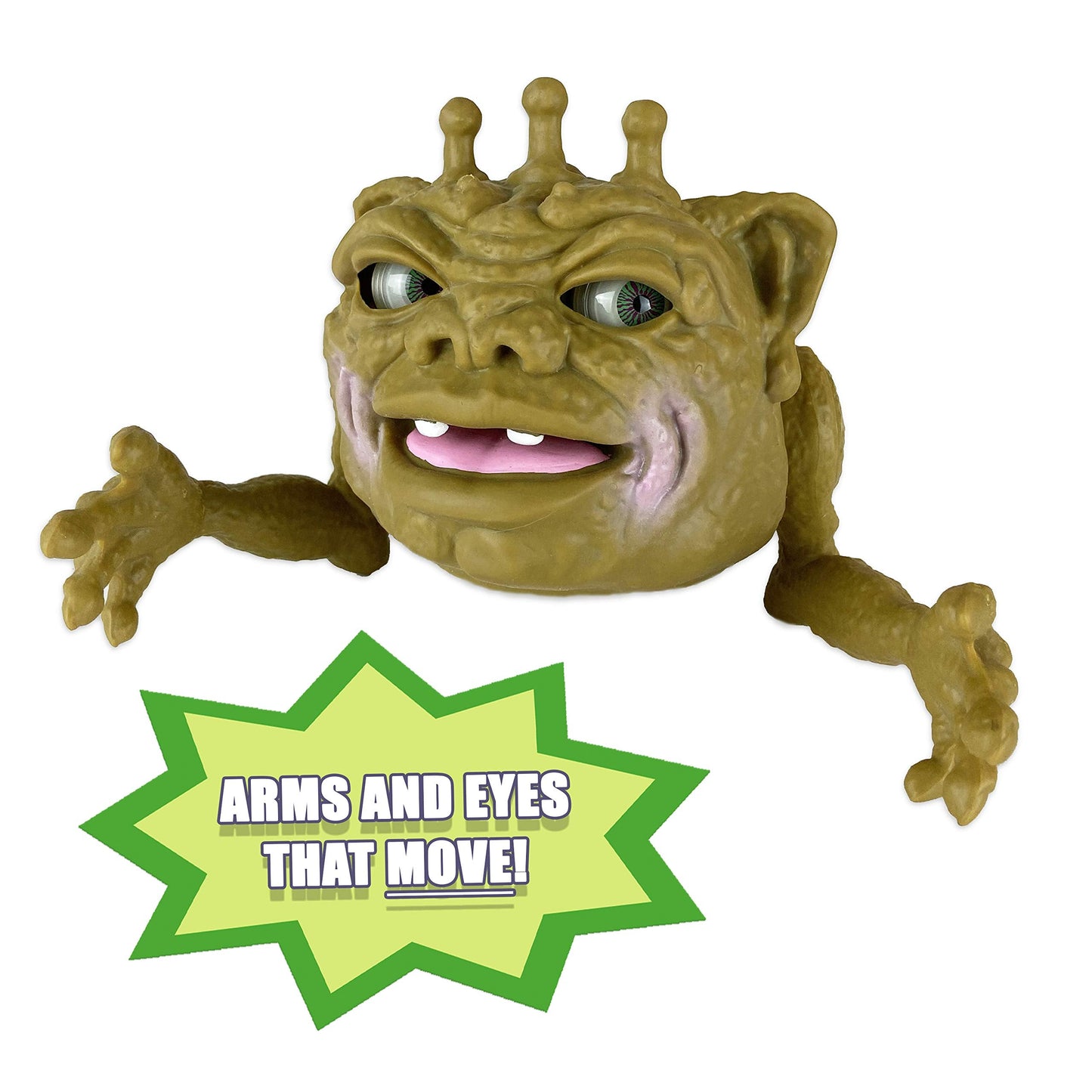 BOGLINS King Dwork 8-inch Collectible Figure – Movable Arms, Glow-in-the-Dark Eyes, Stretchy Skin