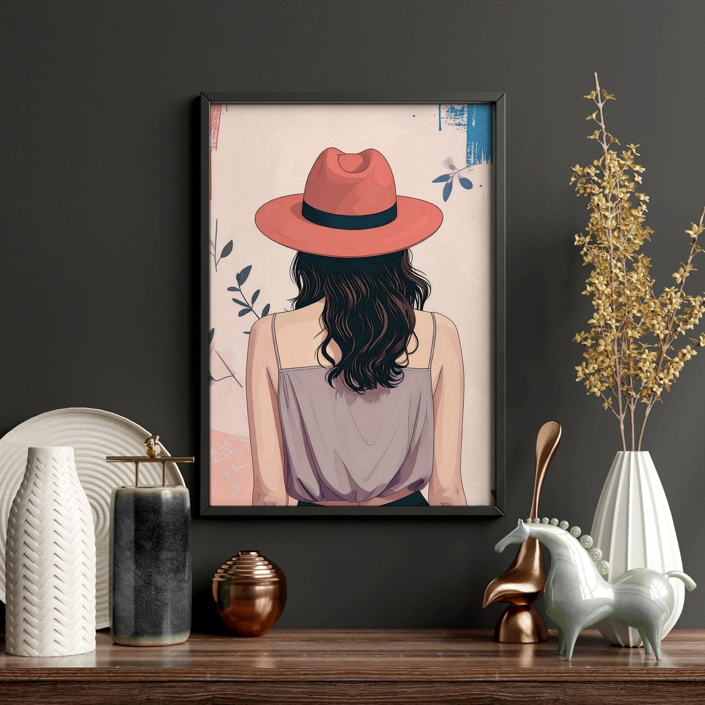 Boho Artwork | Set of 3 Boho Women Wall art Prints