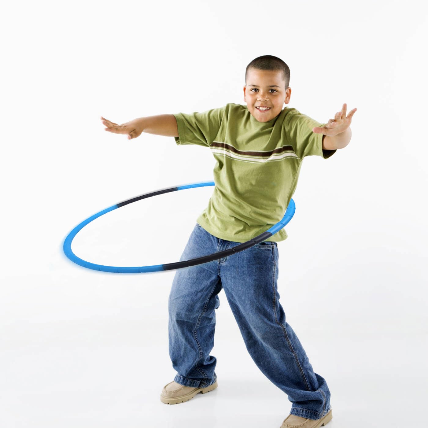 BOHS Kids Fitness Hoop - Adjustable 26.5 inch Diameter | Plastic Gymnastics Toy for Children
