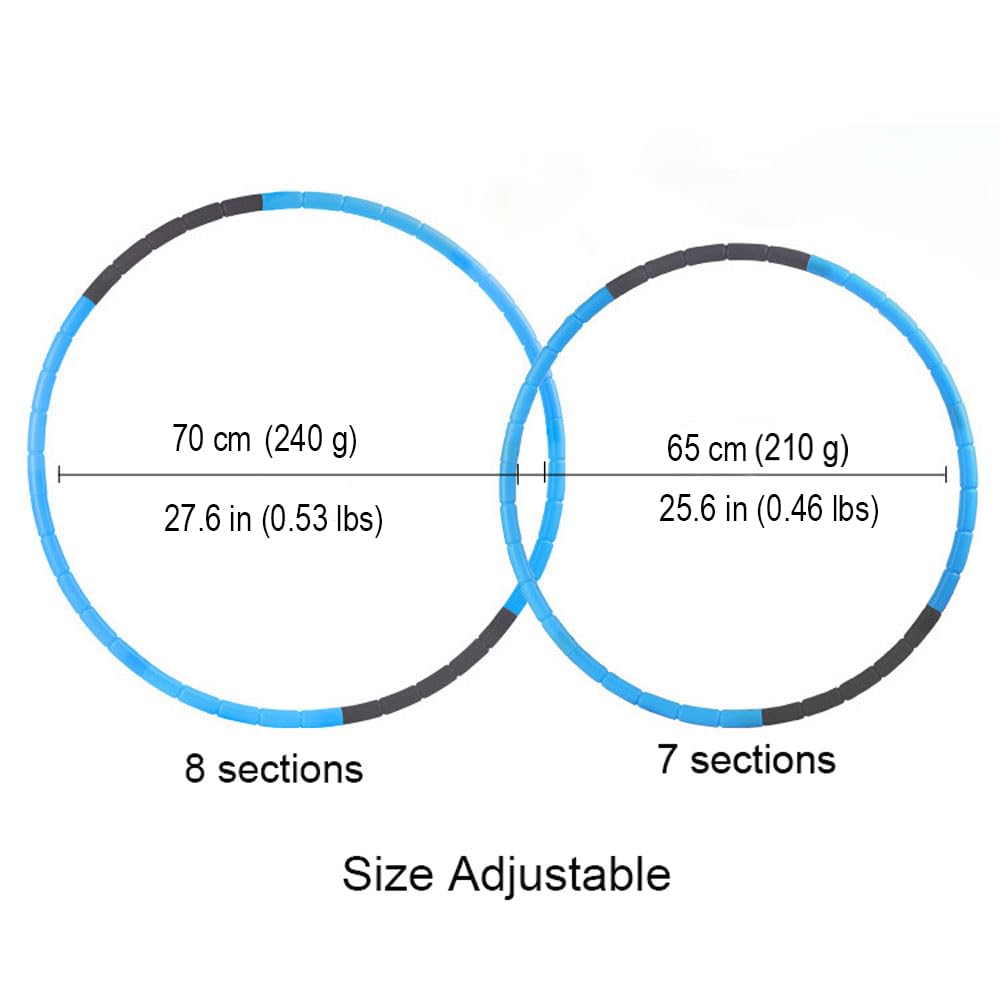 BOHS Kids Fitness Hoop - Adjustable 26.5 inch Diameter | Plastic Gymnastics Toy for Children