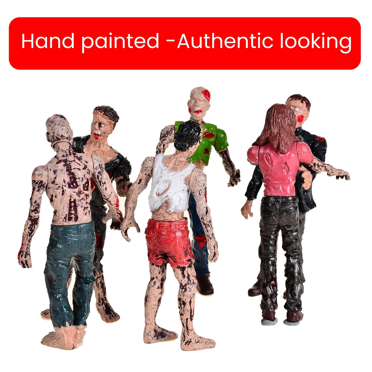 BOHS Zombie Action Figures Gift Pack – 4-Inch, Pack of 6
