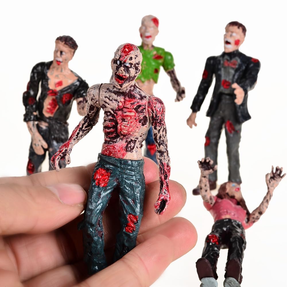 BOHS Zombie Action Figures Gift Pack – 4-Inch, Pack of 6