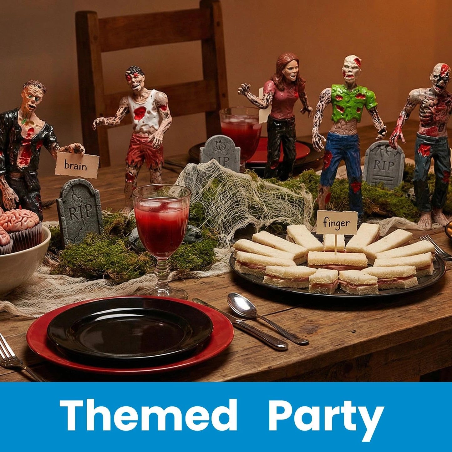 BOHS Zombie Action Figures Gift Pack – 4-Inch, Pack of 6