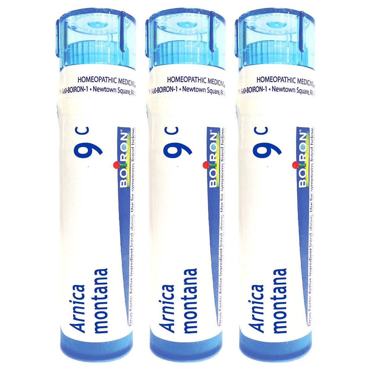 Boiron Arnica Montana 9C Homeopathic Medicine for Muscle Pain & Stiffness – Pack of 3 (240 Pellets)