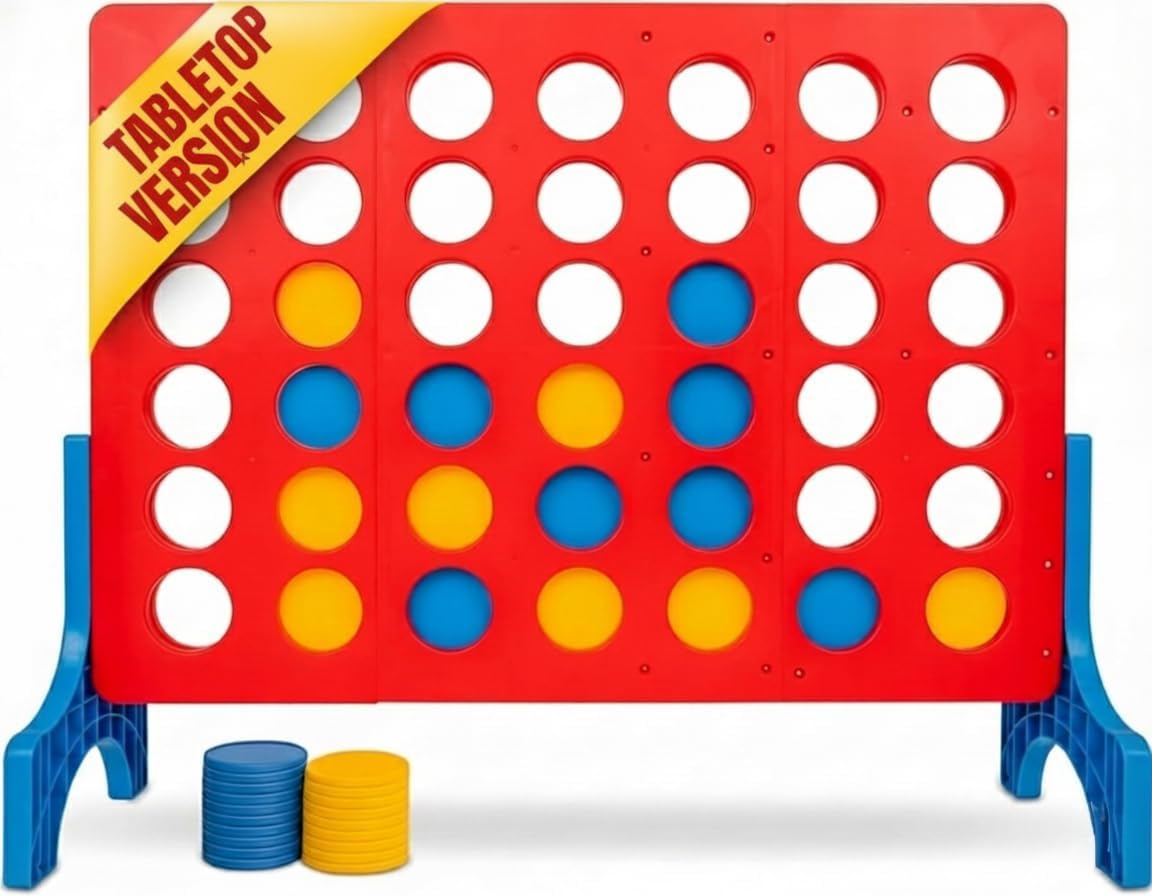 Bolaball Extra Large 4-in-a-Row Outdoor Board Game | Giant Lawn Connect Four for Families & Parties