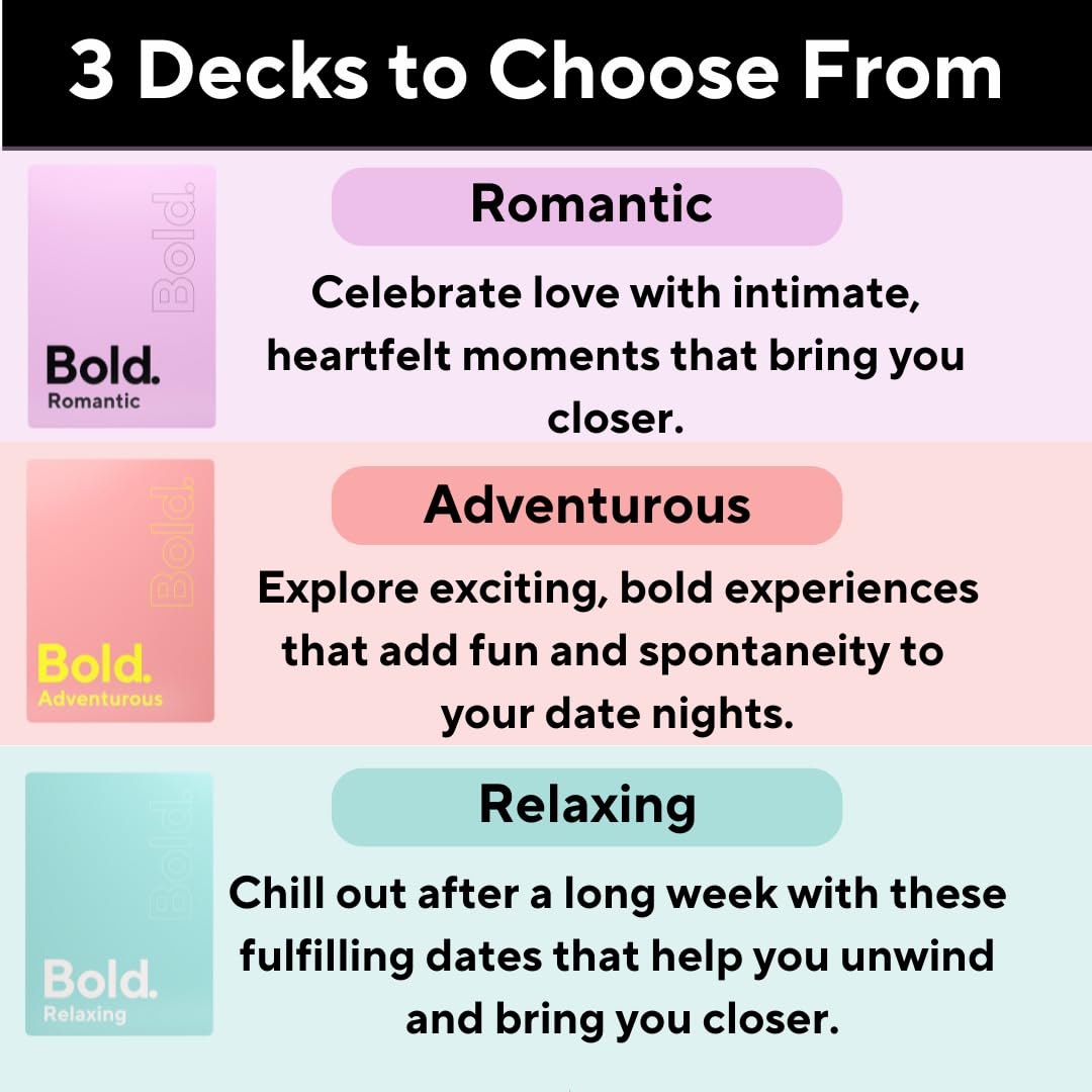 Bold 100 Scratch-Off Date Night Ideas Cards – Romantic Couple Gift & Fun Date Night Ideas