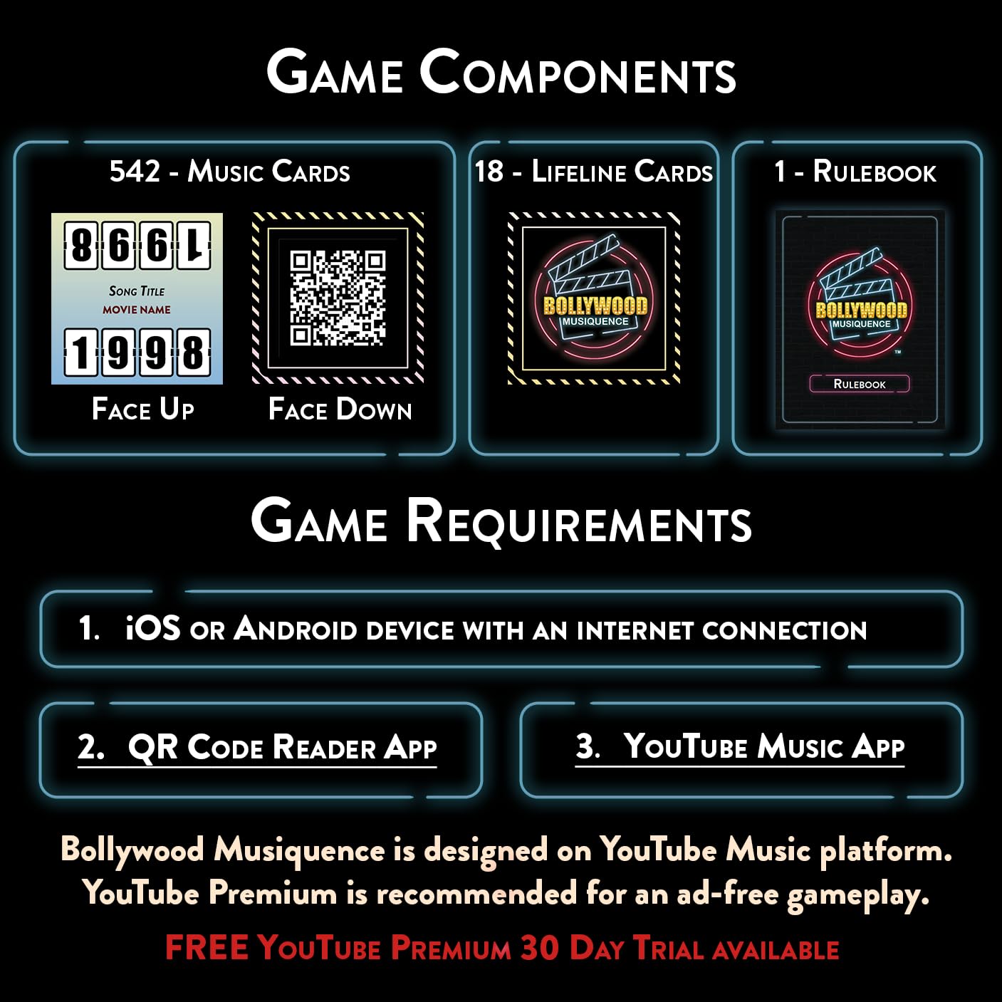 Bollywood Musiquence — The Bollywood Music Party Card Game | 2–24 Players