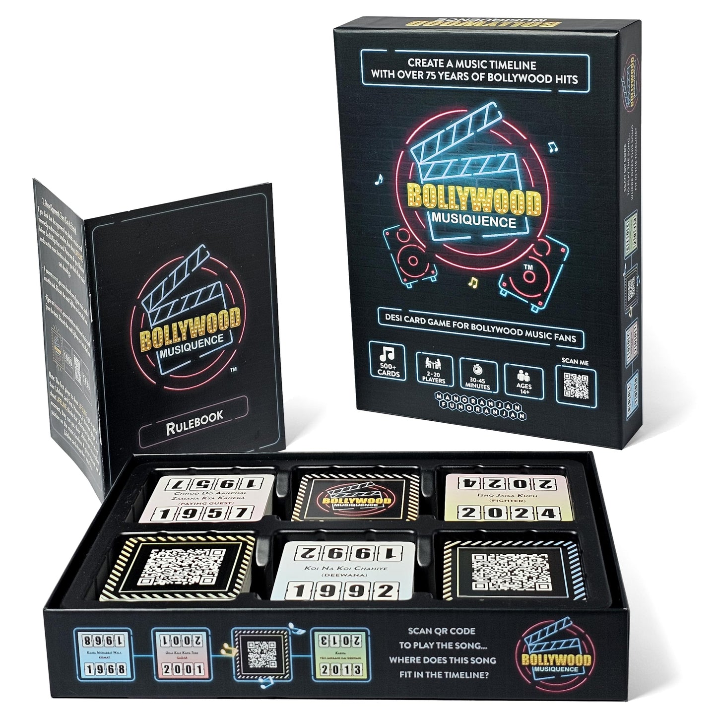 Bollywood Musiquence — The Bollywood Music Party Card Game | 2–24 Players