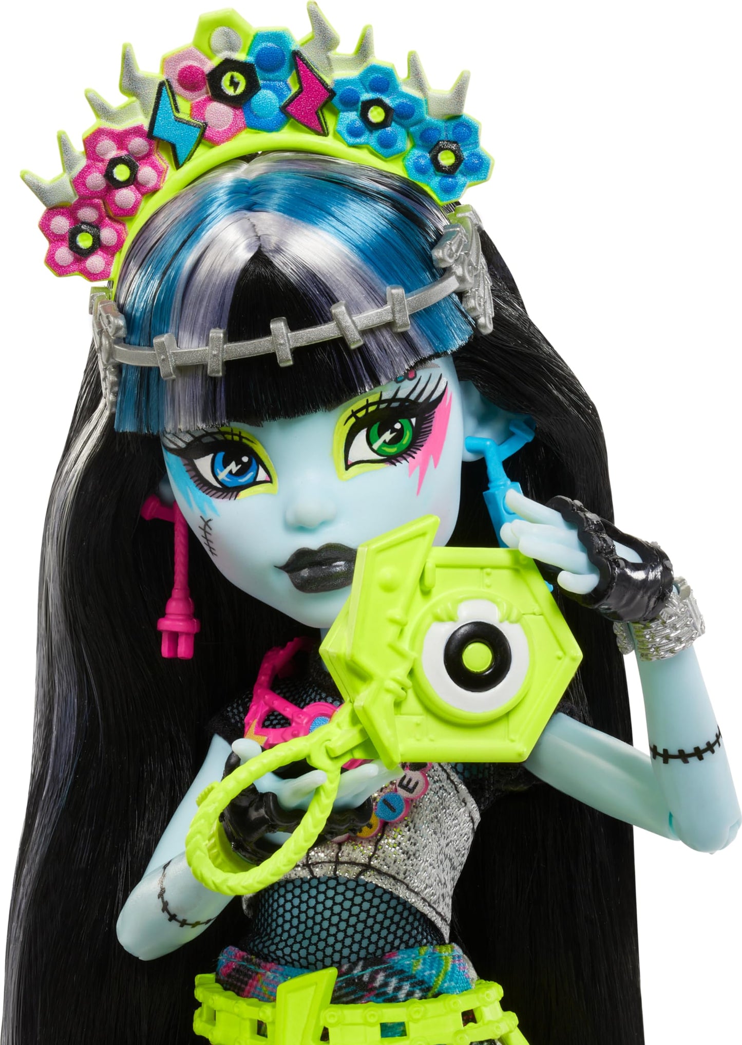 Monster High Frankie Stein Monster Fest Doll – Glam Outfit & Festival Accessories