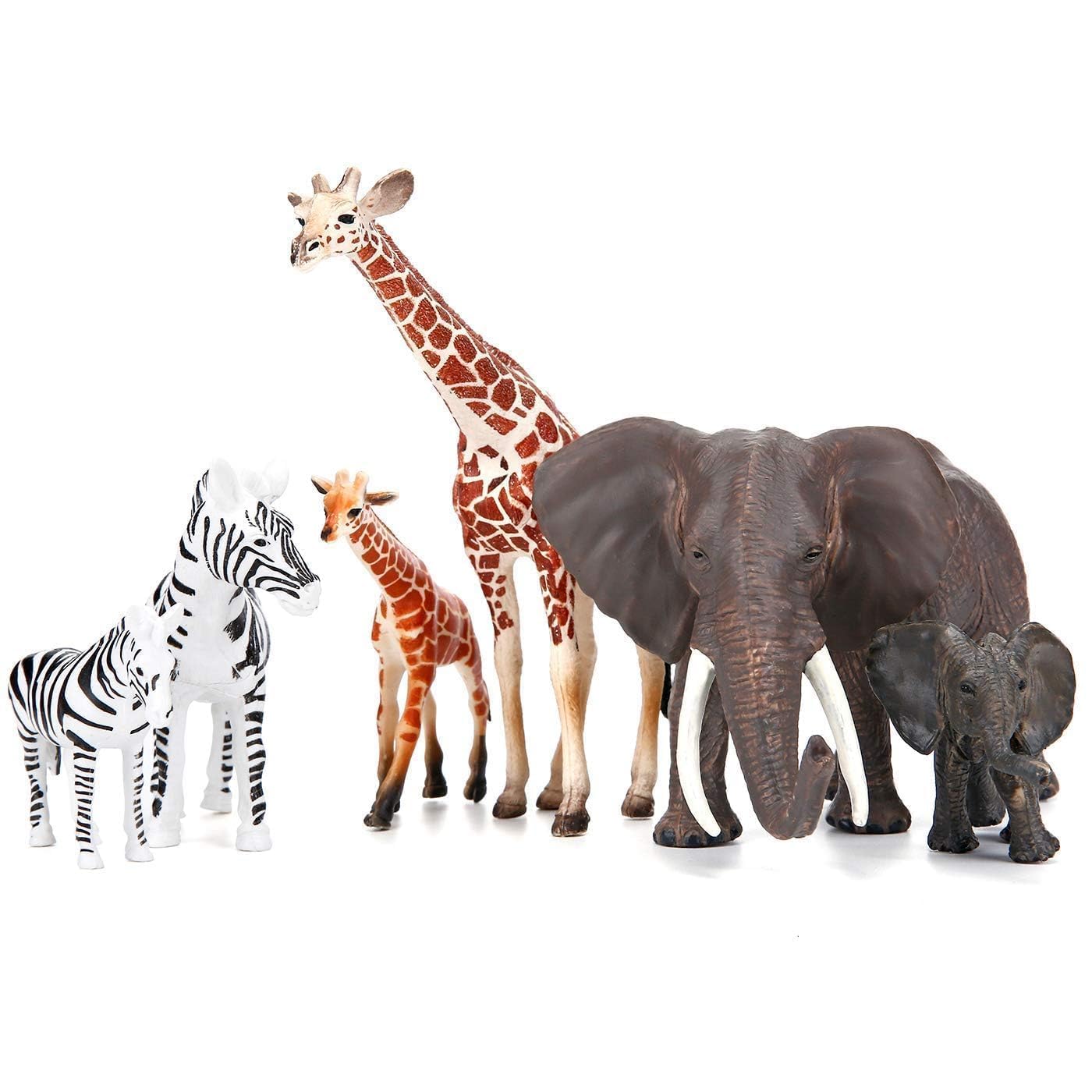 BOLZRA Safari Animals Figures – 14-Piece Realistic Jungle Toy Set