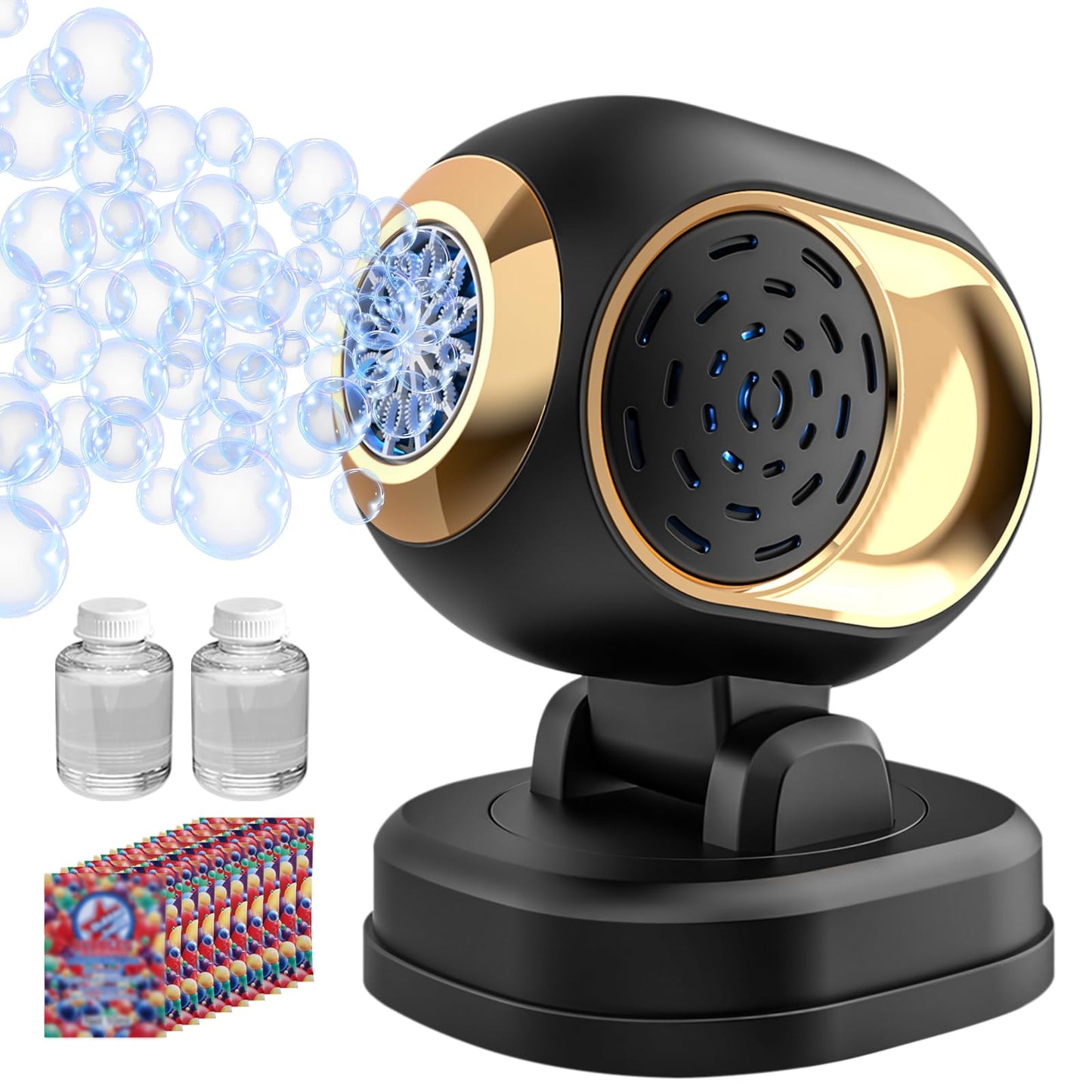 BOMOCO Bubble Machine Battery Operated – Durable LED Bubble Blower for Kids Parties, Weddings & Outdoor Fun