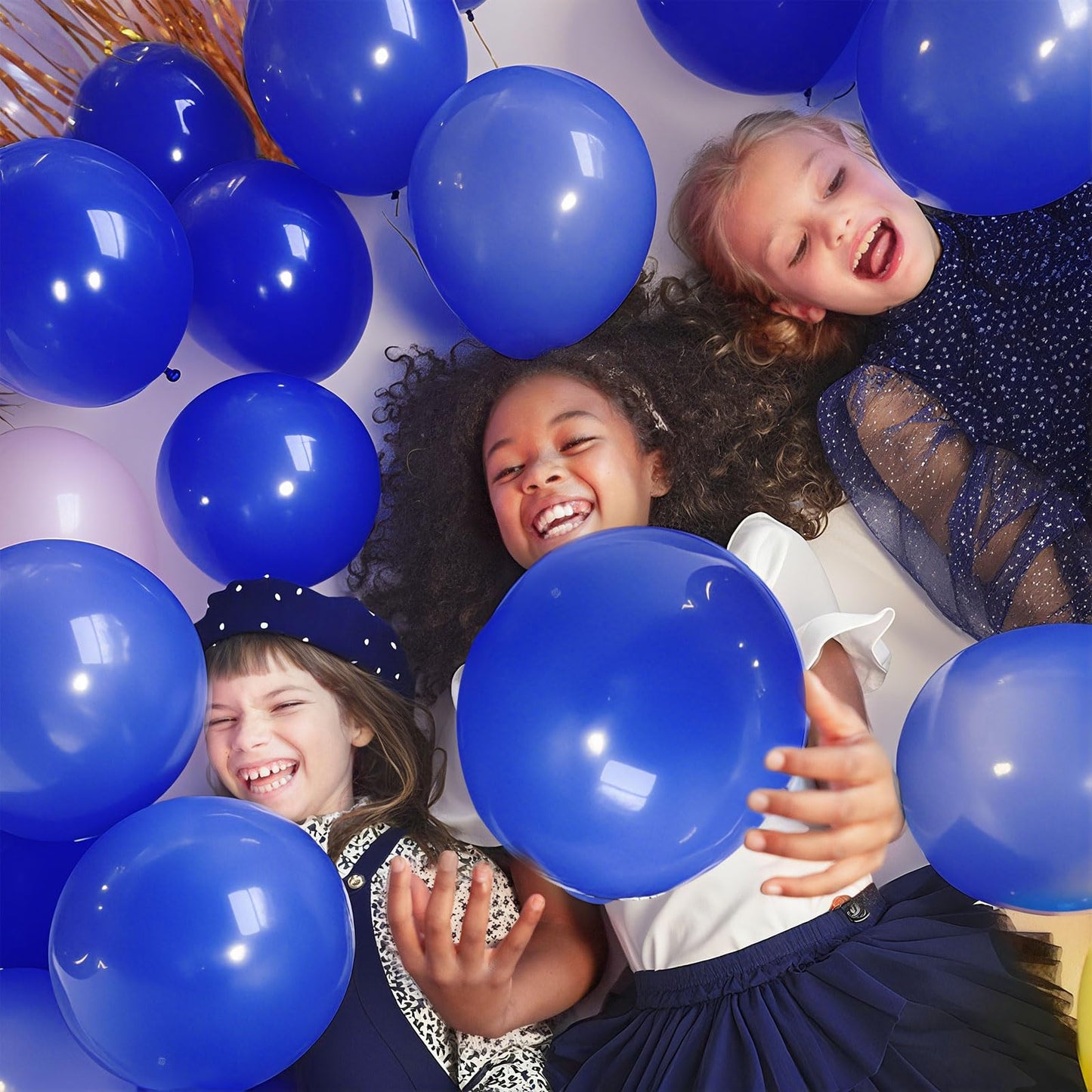 Bomsi Blue Balloons 100 Pack - Royal Blue 12-Inch Party Decorations for Birthday, Graduation & Patriotic Events