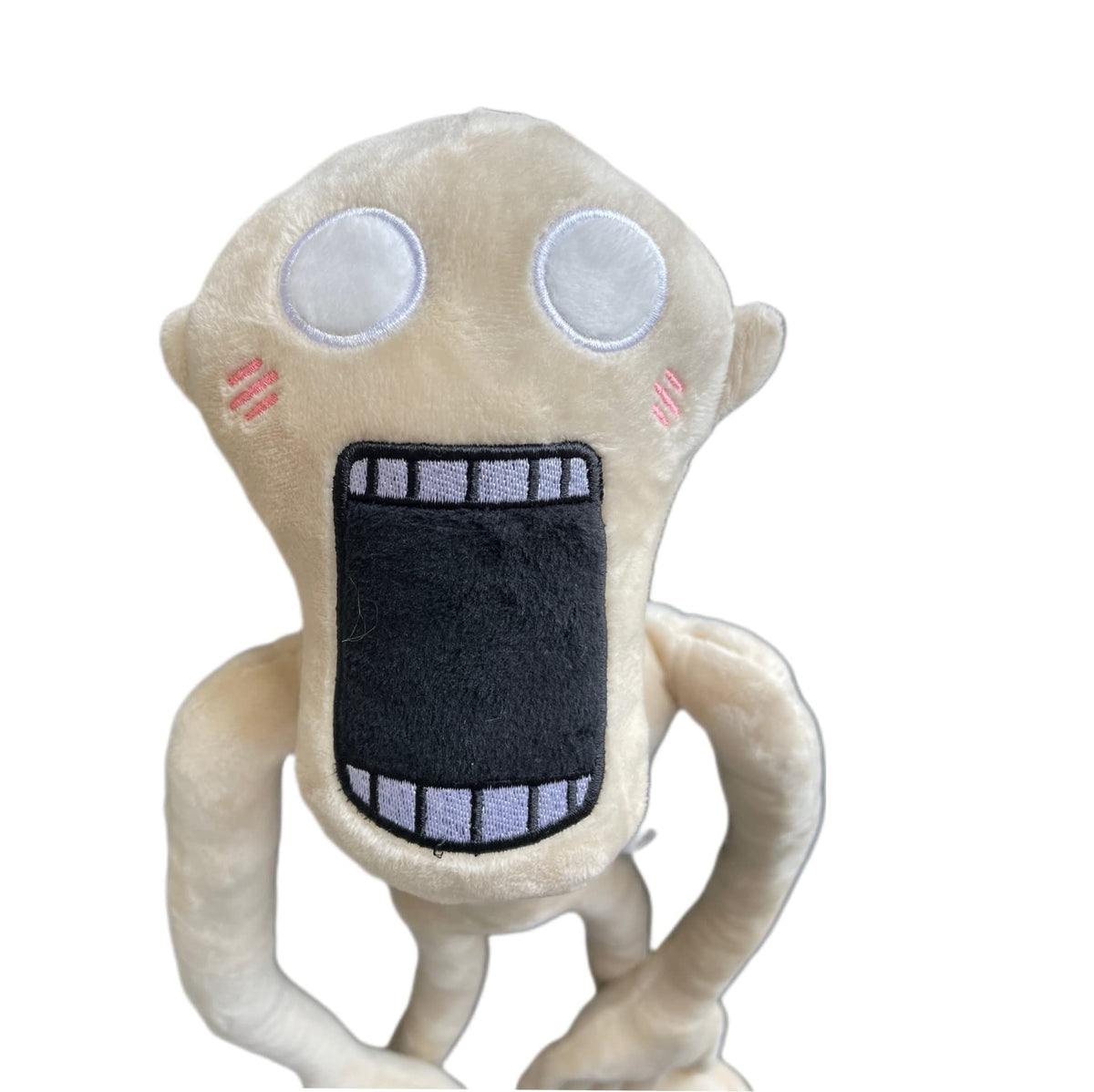 BoneKnight Siren Head Plush – Movable Limbs, 21.6 Inch Milk White Toy