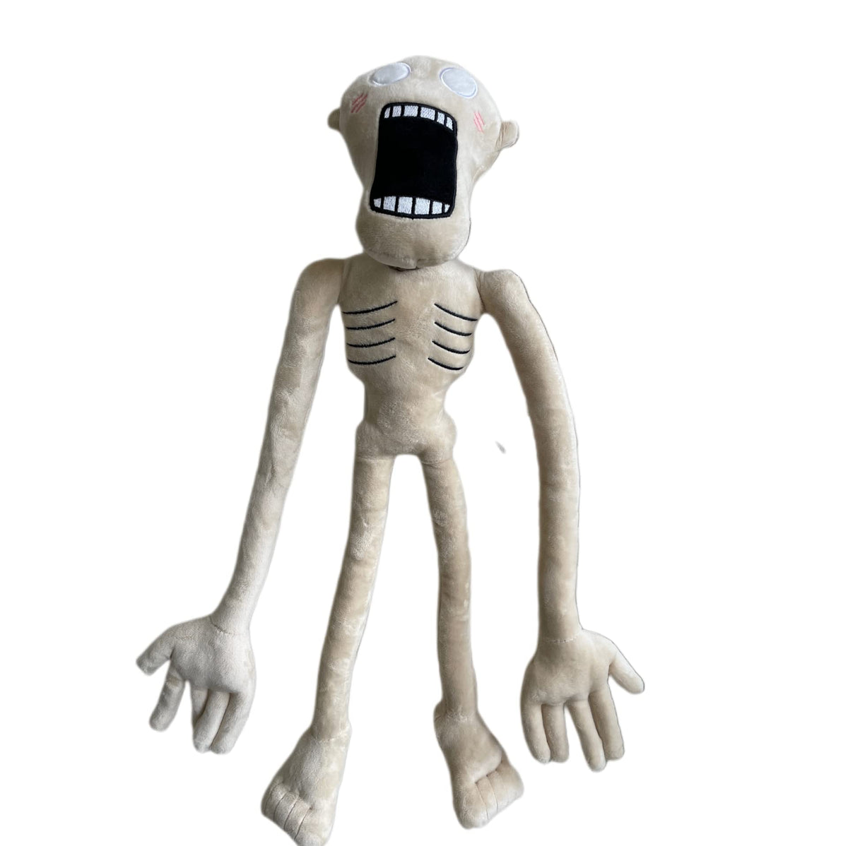 BoneKnight Siren Head Plush – Movable Limbs, 21.6 Inch Milk White Toy
