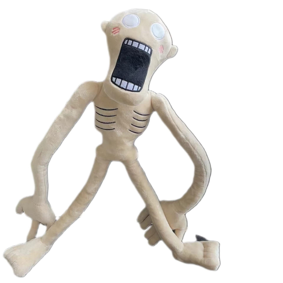 BoneKnight Siren Head Plush – Movable Limbs, 21.6 Inch Milk White Toy