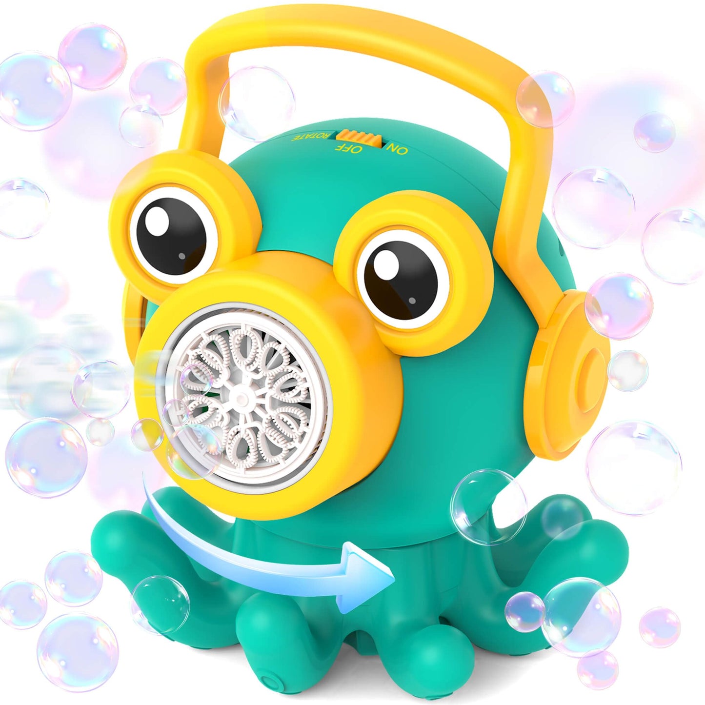 BONITOTO Octopus Bubble Machine – LED Bubble Maker for Outdoor Play (Ages 3–7)