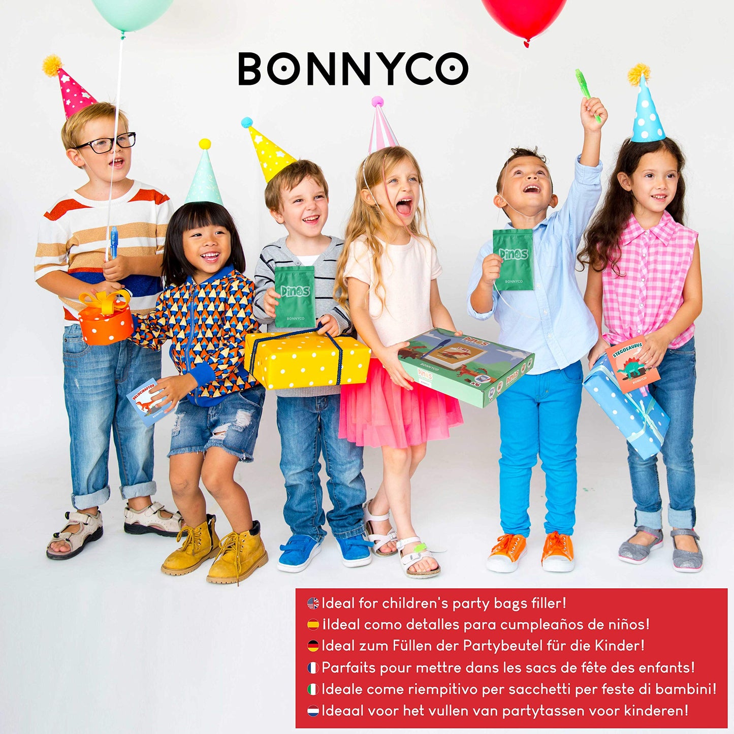BONNYCO Invisible Ink Pen & Notebook Pack 16 — Dinosaur Party Favors for Kids
