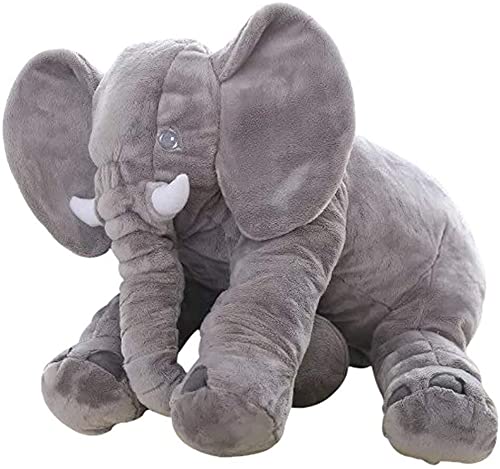 BOOJALOO Giant 24-Inch Elephant Plush Toy | Ultra-Soft Velvet Stuffed Animal