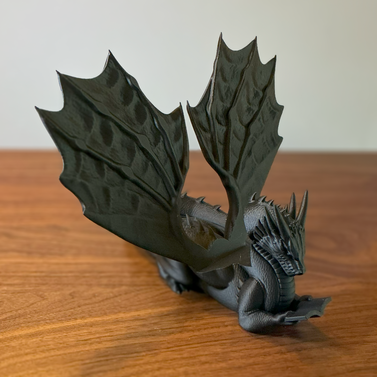 Book Wyrm Dragon Tablet or Book Holder | 3D Printed Fantasy Shelf Decor