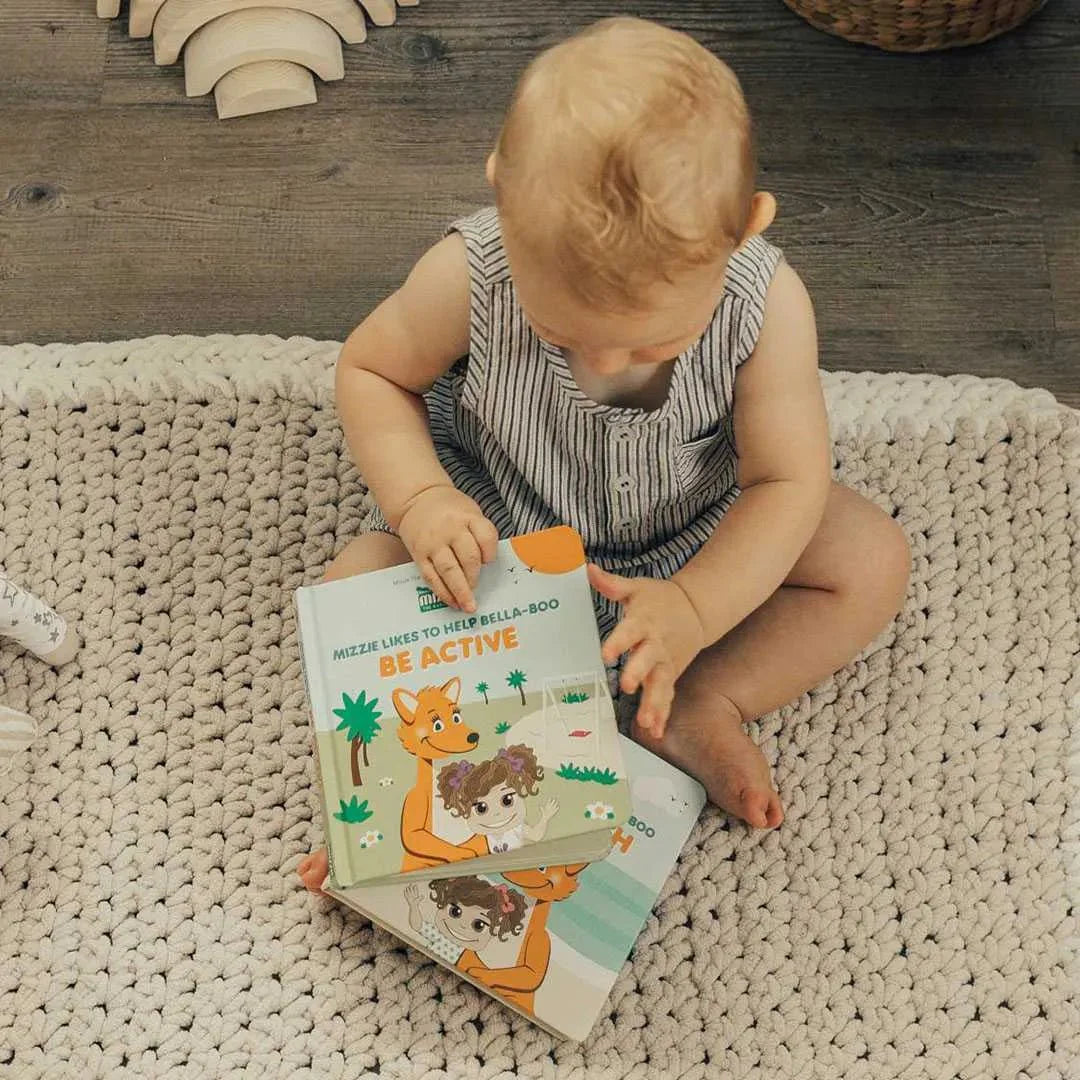 Mizzie the Kangaroo Be Active Touch & Feel Book