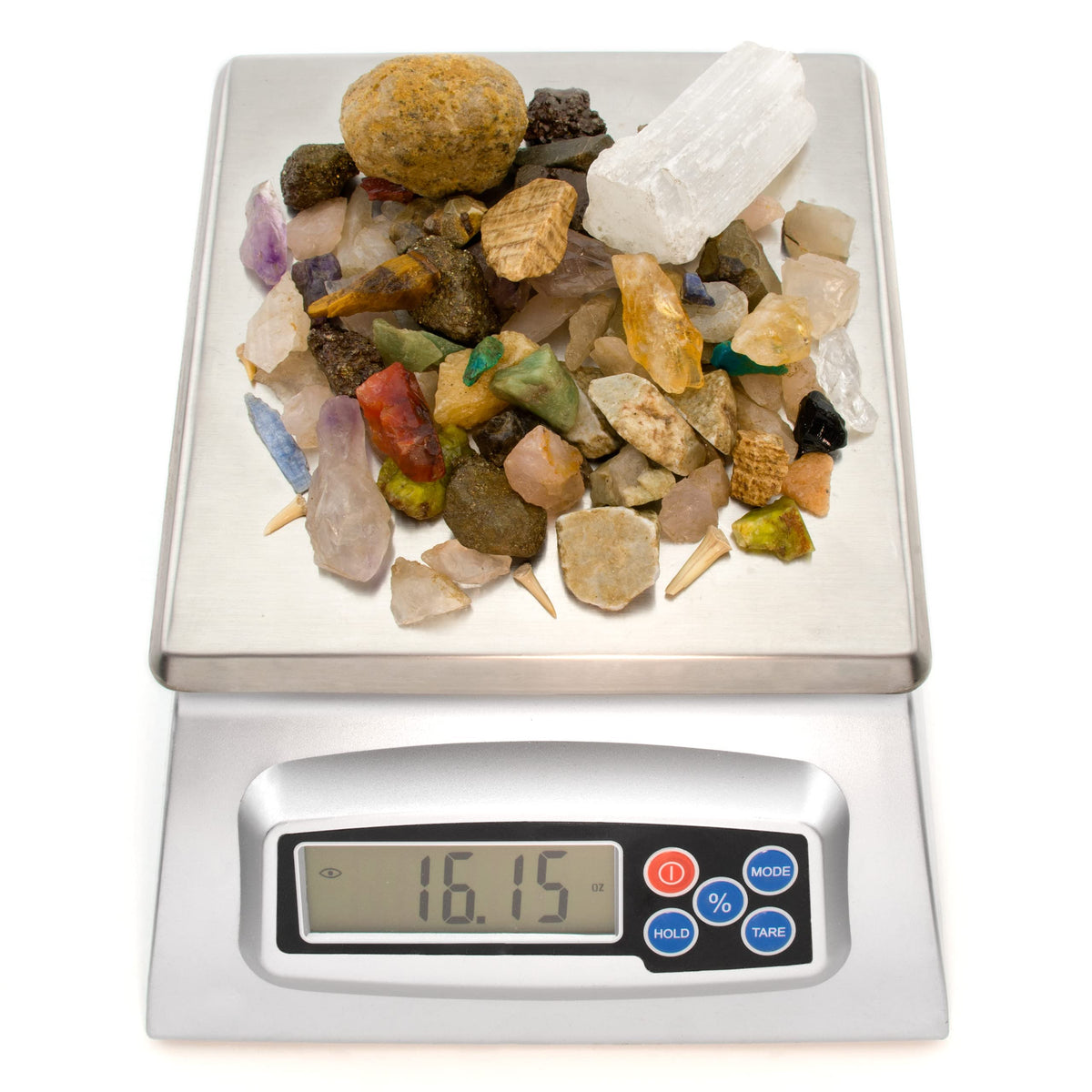 Boone's Mill Gemstone Paydirt • 5 lb Gem Mining Rough Stone Mix + Fossil Guide
