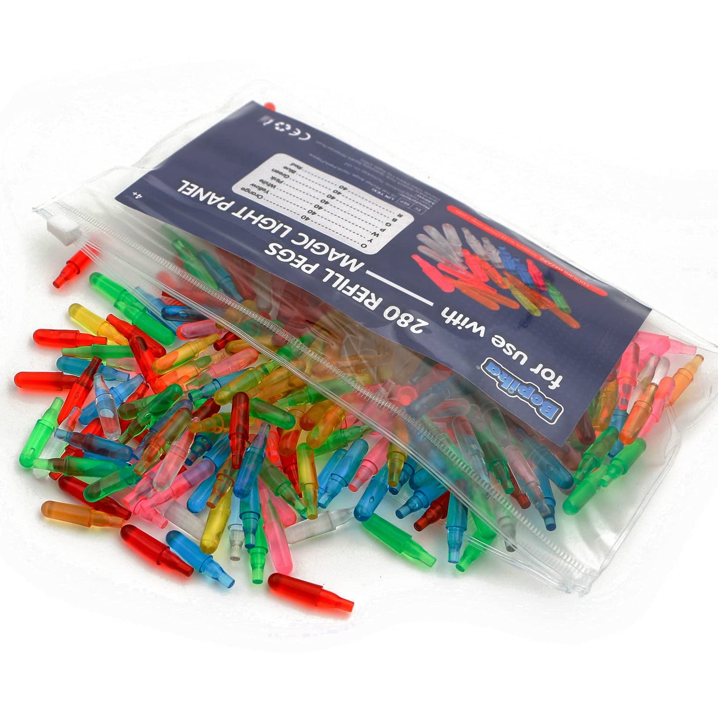 Bopika Refill Pegs 280PCS for Creative Light Up Board – Colorful Educational Craft Toys