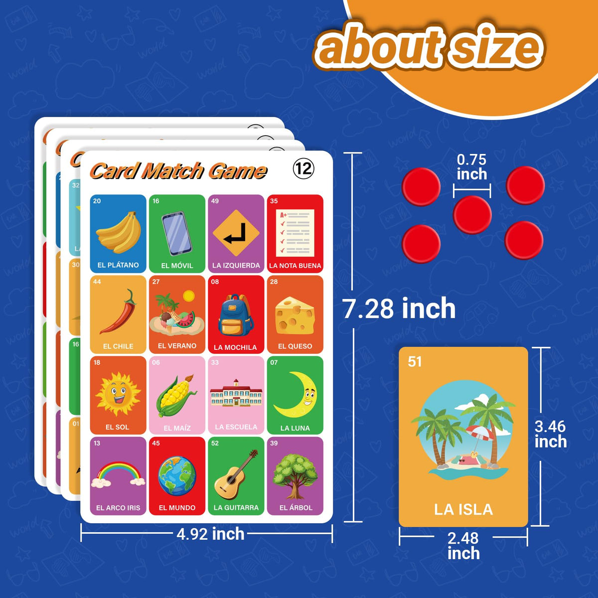 Bosctanuc Loteria Mexican Bingo – Spanish Learning Card Game for Kids and Families