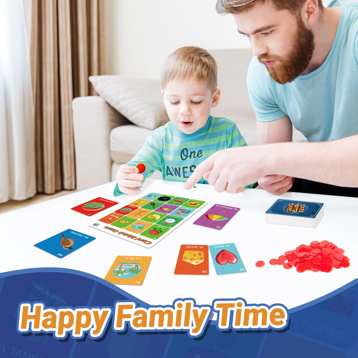 Bosctanuc Loteria Mexican Bingo – Spanish Learning Card Game for Kids and Families