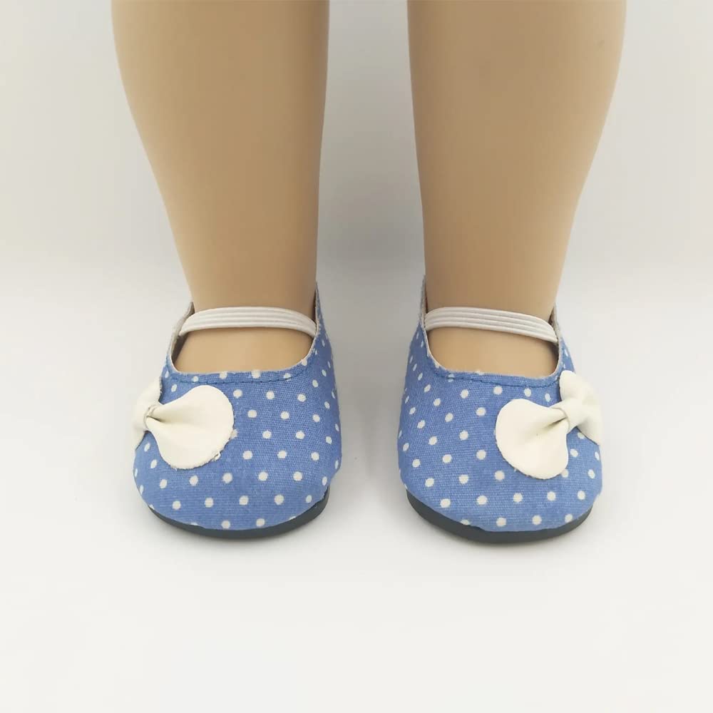 BOSOIRSOU 10 Pairs 18-Inch Doll Shoes Set – Boots, Dance Shoes, Sandals, Canvas & More for 18” Dolls