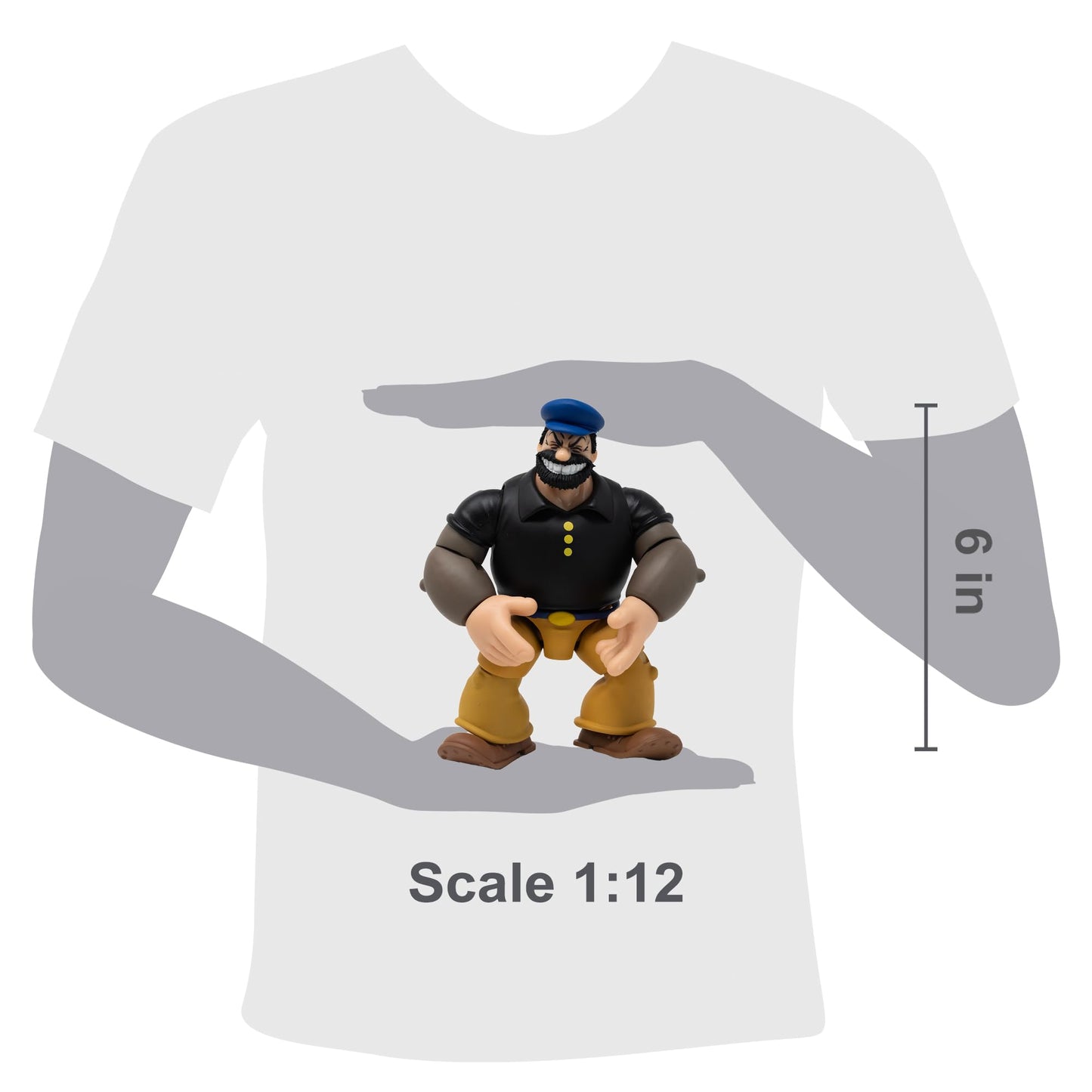 Boss Fight Studio Bluto Popeye 1:12 Action Figure – Wave 1