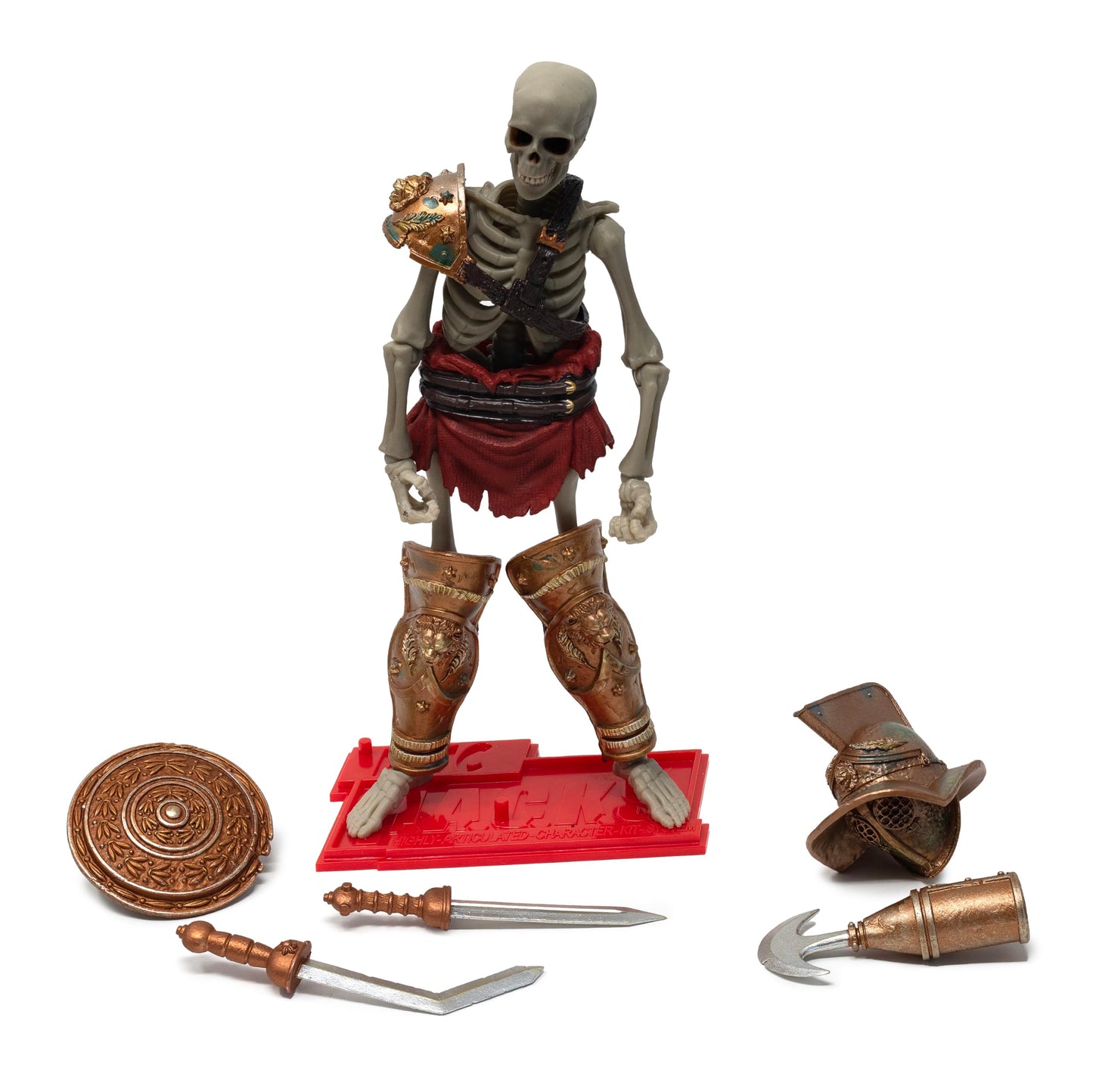 Boss Fight Studio Epic H.A.C.K.S. Set of 4 – Grim Spectre, Pirate, Gladiator & Barbarian Skeletons | 1:12 Scale Collectibles