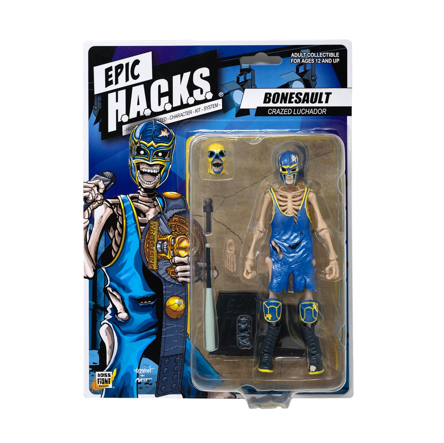 Boss Fight Studio Epic H.A.C.K.S. Set of 4 – Eterno Guardian, Outlaw, Bonesault, Spartan Skeletons | 1:12