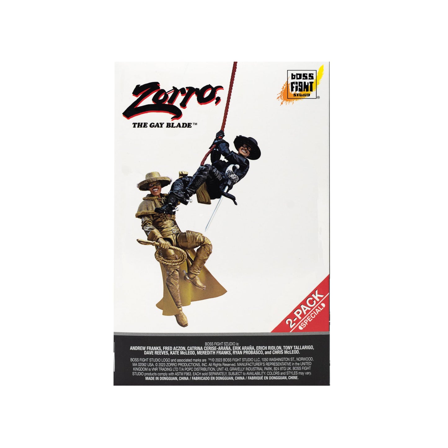 Boss Fight Studio Hero H.A.C.K.S. Zorro Collector’s Edition – 1:18 Scale Don Diego Vega & Bunny Wigglesworth