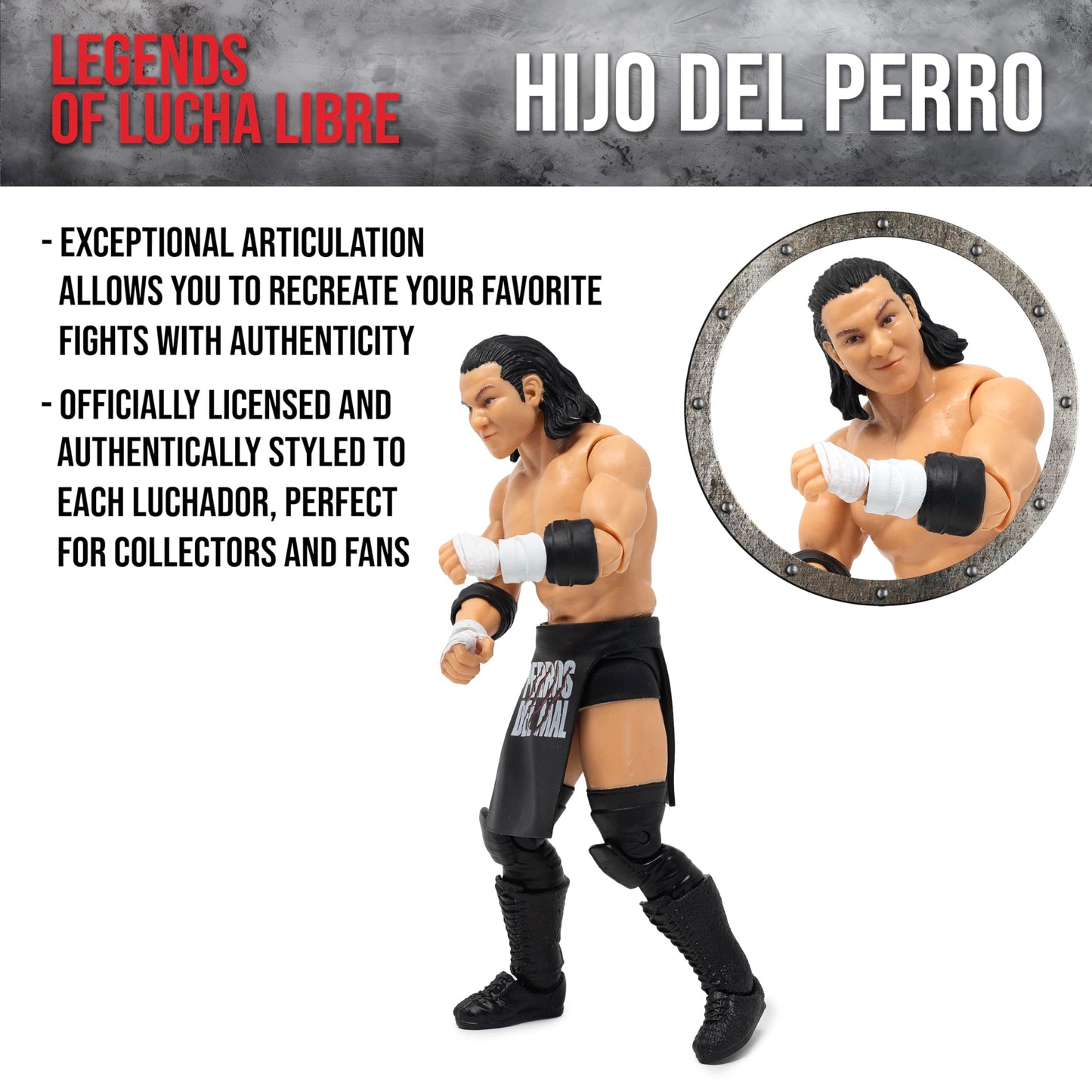 Boss Fight Studio Hijo del Perro Aguayo – Legends of Lucha Libre 1:12 Collectible Figure