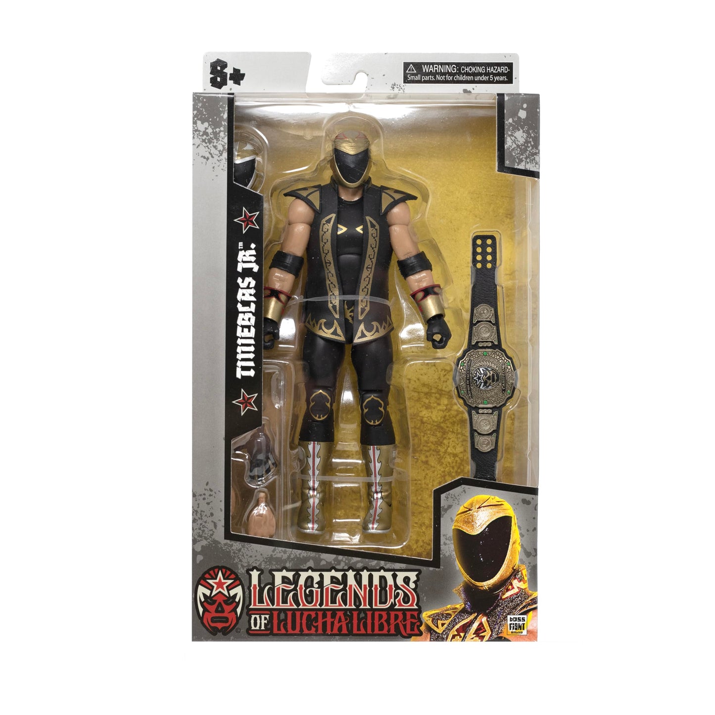 Boss Fight Studio Legends of Lucha Libre Tinieblas Jr. 1:12 Action Figure – Premium Poseability & Accessories
