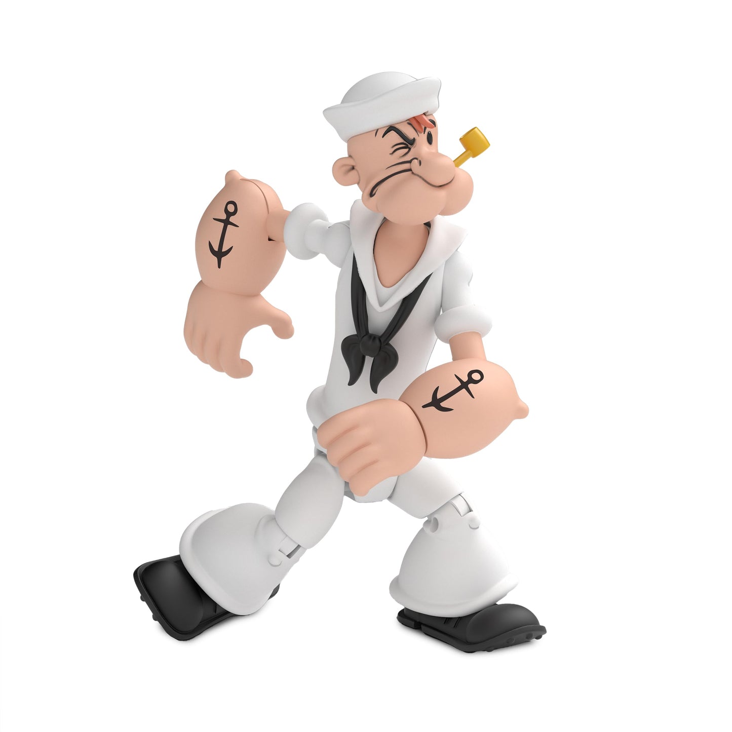 Boss Fight Studio Popeye in White Sailor Suit – 1:12 Collectible Action Figure with Spinach & Alternate Head