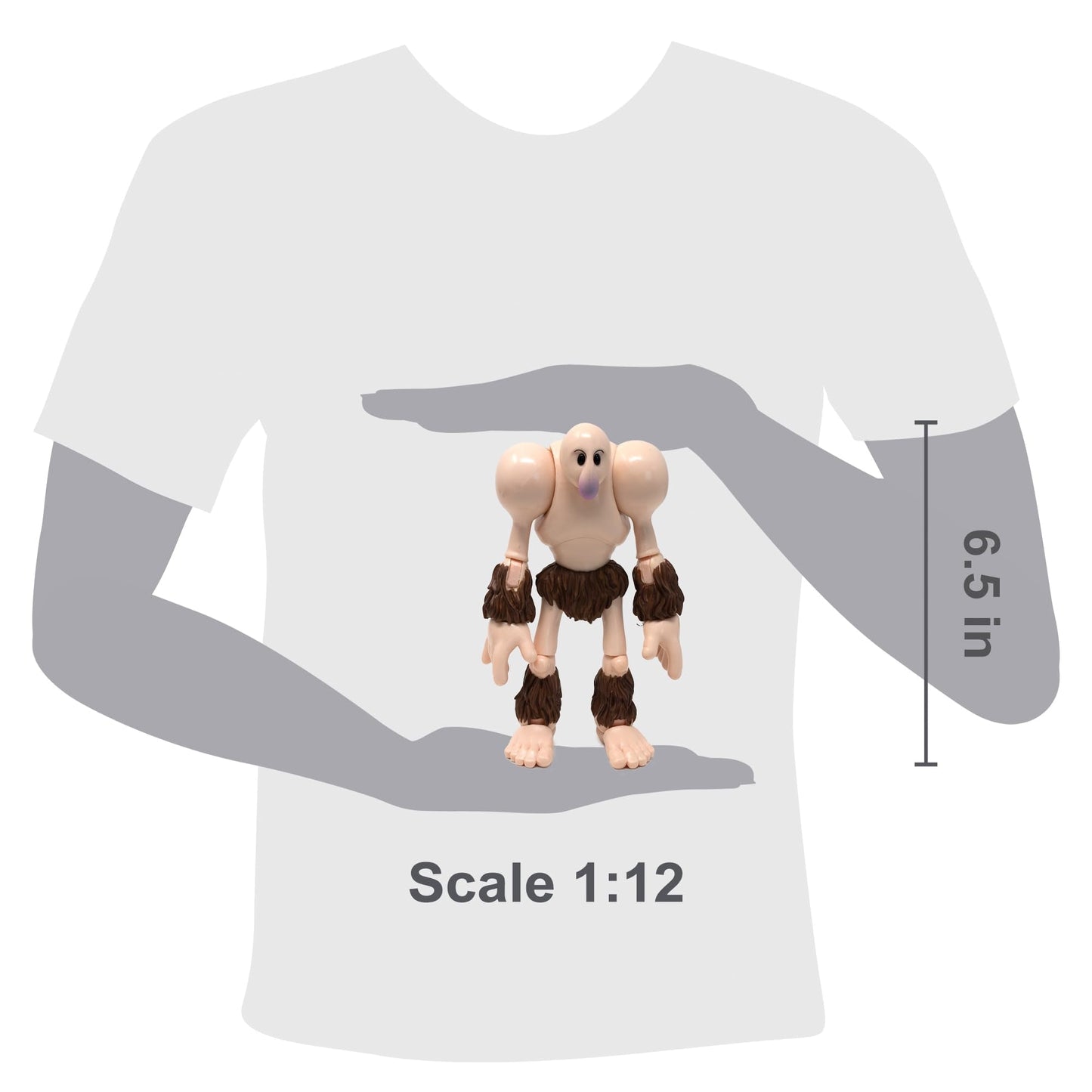 Boss Fight Studio Popeye Classics The Goon Action Figure — 1:12 Scale, Highly Articulated with Club & Alternate Hands