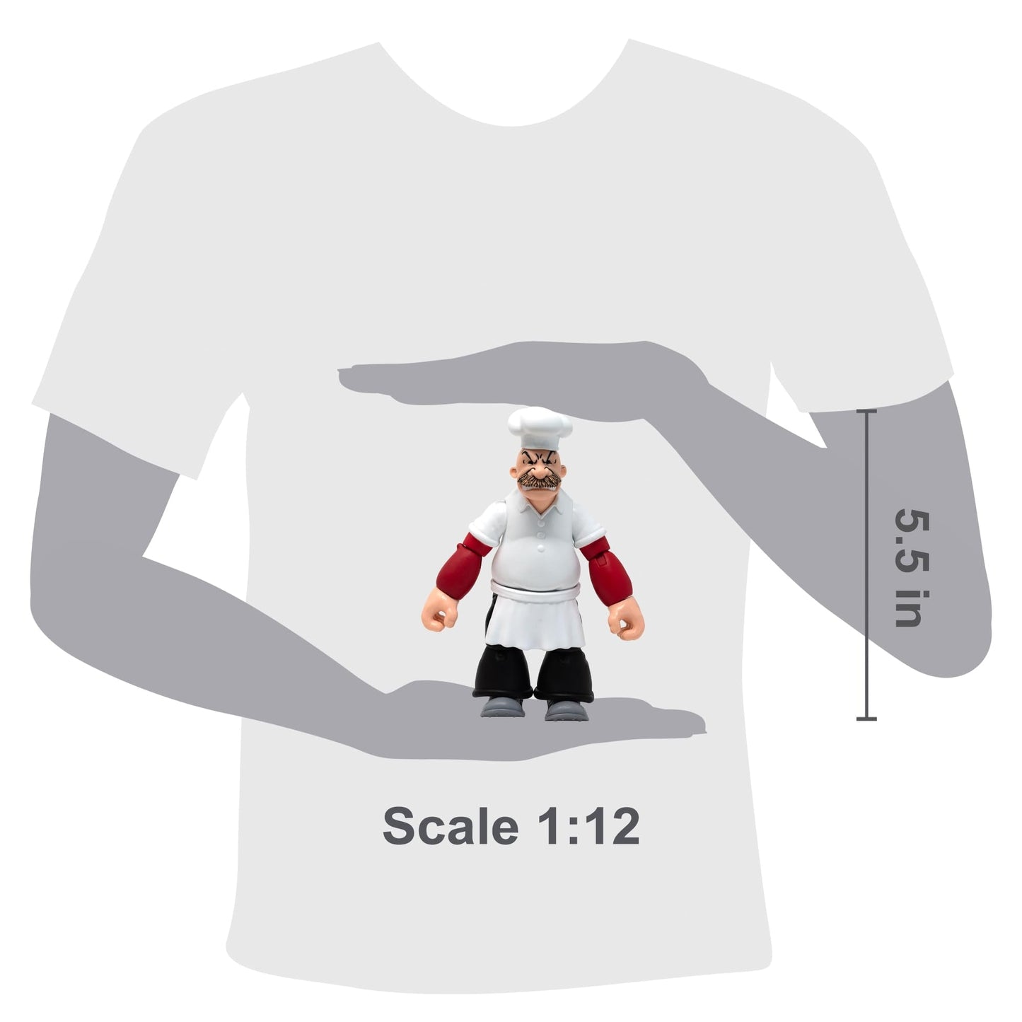 Boss Fight Studio Popeye Rough-House 1:12 Scale Action Figure – Fully Articulated with Accessories