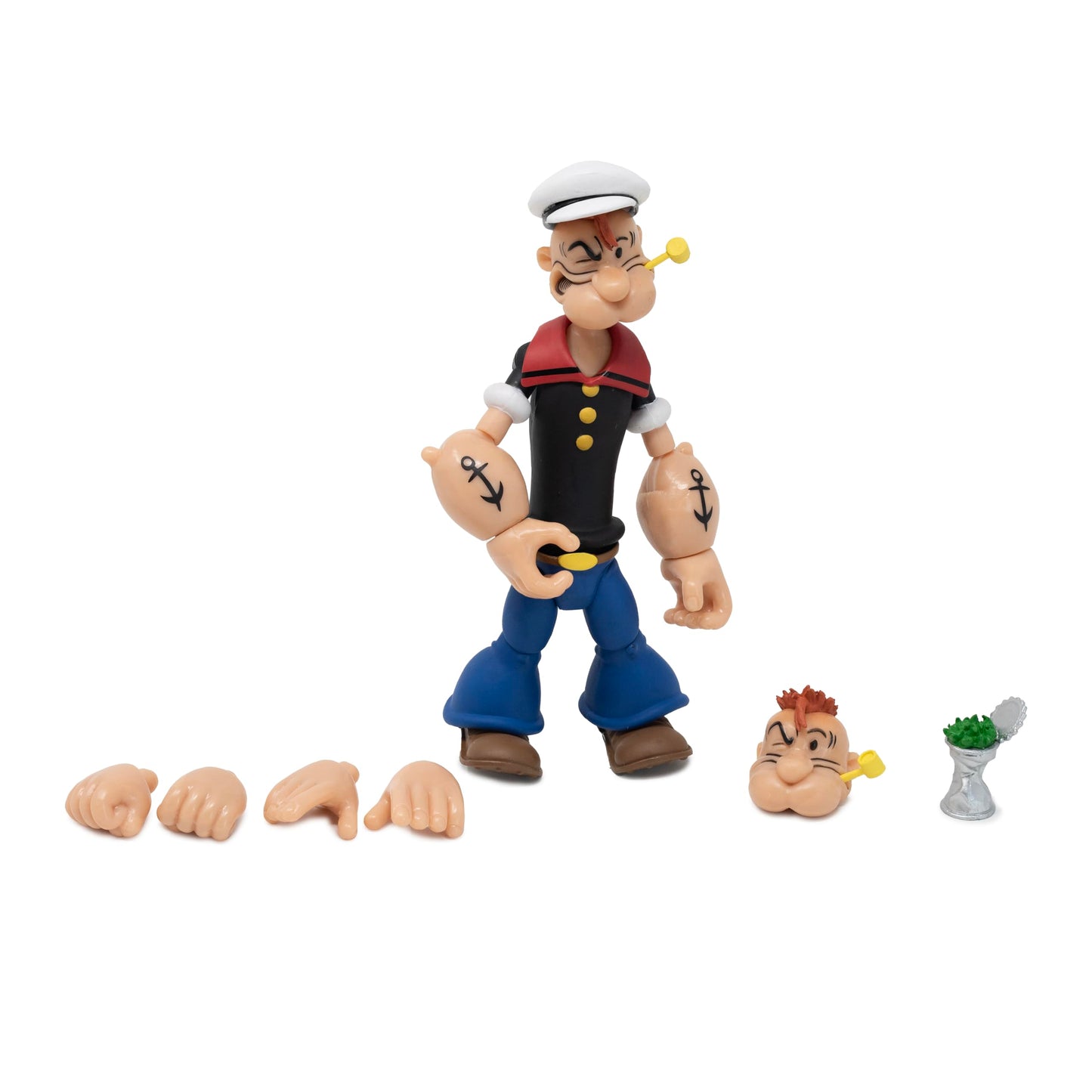 Boss Fight Studio Popeye Classics Wave 1 – 1:12 Scale Articulated Popeye Figure with Spinach Can & Accessories