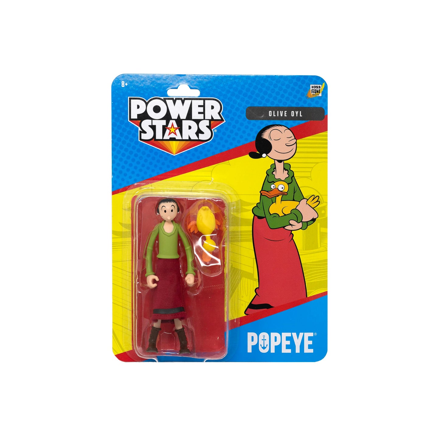Boss Fight Studio Power Stars Olive OYL Figure – 5-Inch Retro Collectible