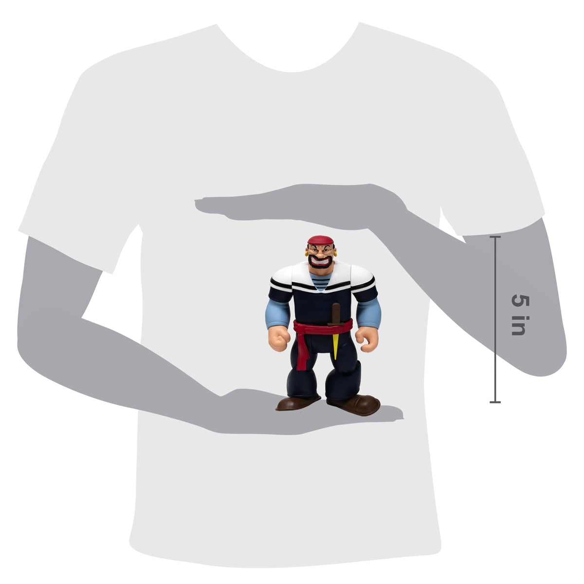 Boss Fight Studio Power Stars Bluto as Sindbad Figure – 5-Inch Retro-Style Action Figure, 7-Point Articulation