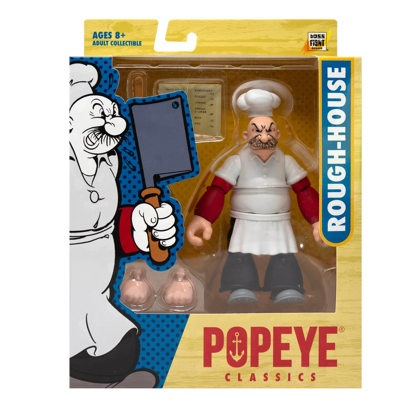 Boss Fight Studio Popeye Rough-House 1:12 Scale Action Figure – Fully Articulated with Accessories