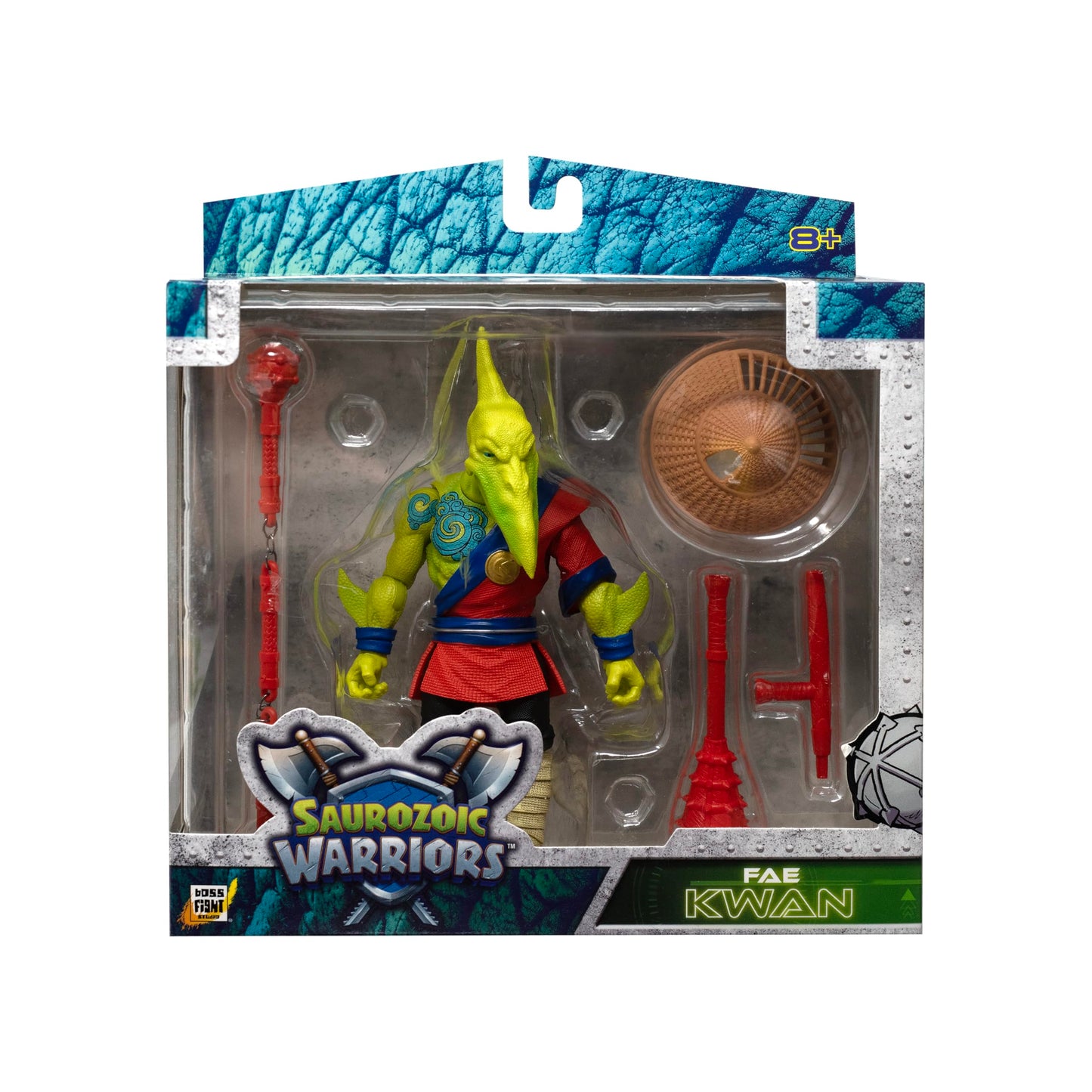 Boss Fight Studio Saurozoic Warrior Fae Kwan – 6-Inch Armored Dinosaur Hero Collectible