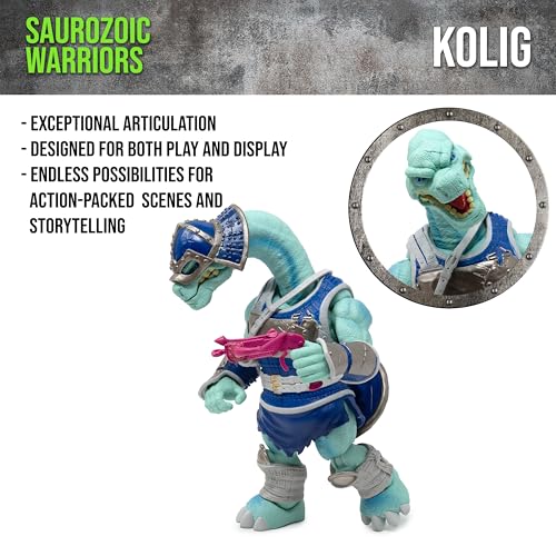 Boss Fight Studio Saurozoic Warrior Kolig Shipbreaker 1:12 Scale Armored Dinosaur Hero