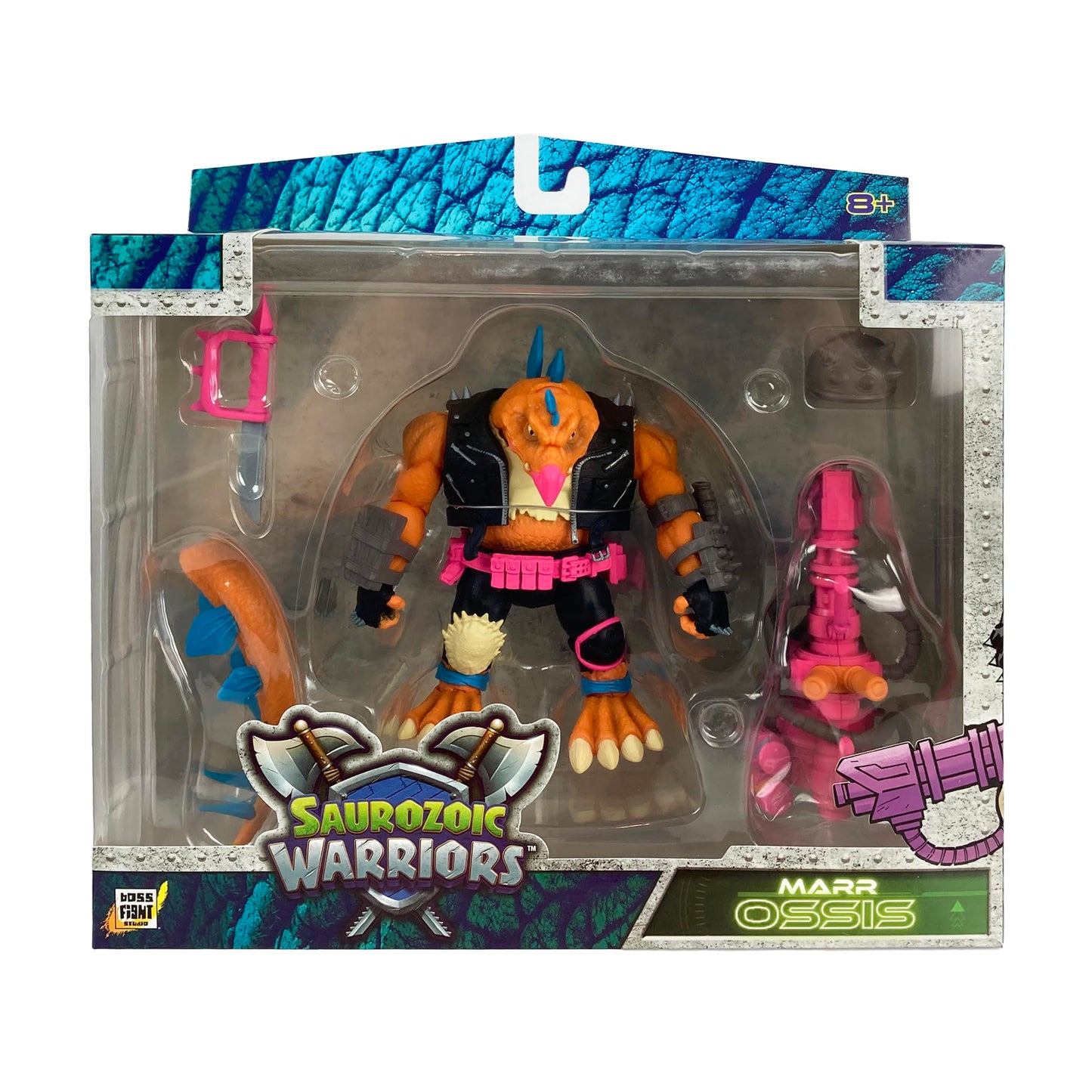 Boss Fight Studio Saurozoic Warrior Marr Ossis – Futuristic Armored Dinosaur Hero, 6-Inch Scale Figure (1:12) | Ages 8+