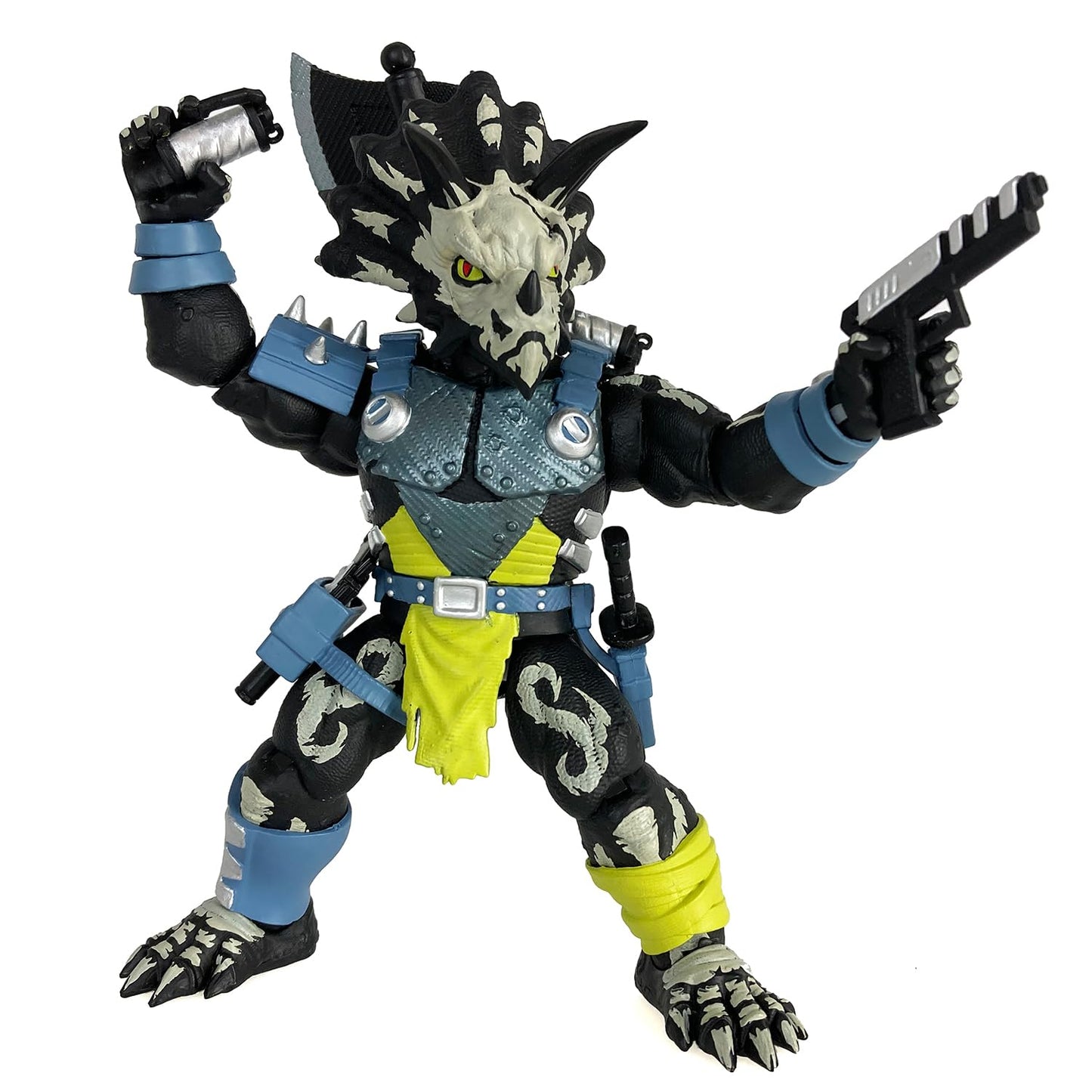 Boss Fight Studio Saurozoic Warrior Triax Skiver – Night Lands Deco, 6-Inch Articulated Dinosaur Hero
