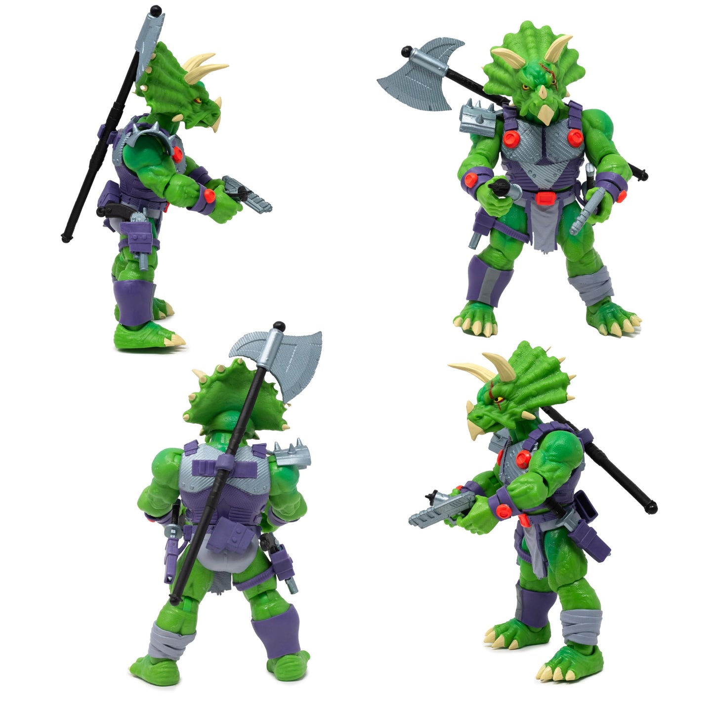 Boss Fight Studio Saurozoic Warrior Triax Skiver – 6-Inch Articulated Dinosaur Hero with Full Accessories