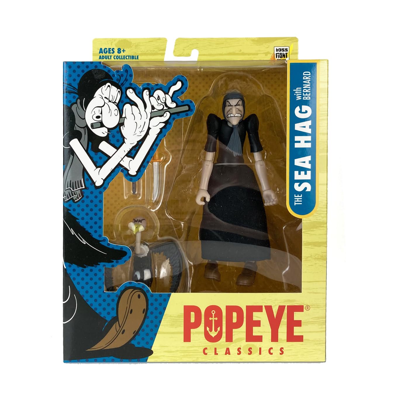 Boss Fight Studio Sea Hag Popeye Classics Wave 2 – 1:12 Scale Collectible Figure with Alternate Hands & Accessories