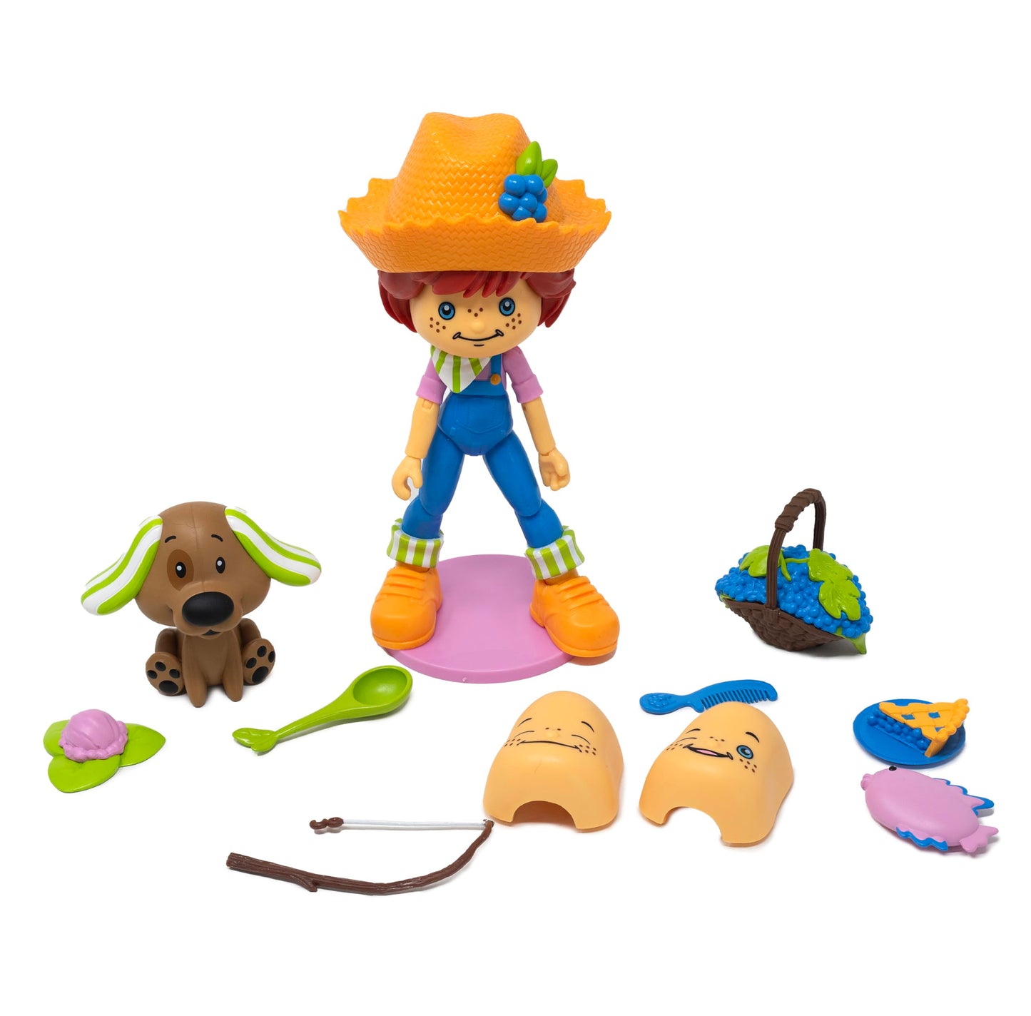 Boss Fight Studio Strawberry Shortcake Deluxe Huckleberry Pie Figure – 1:12 Scale, Articulated, Scented